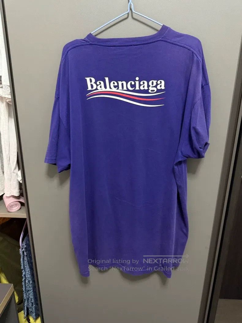 Balenciaga Balenciaga Cola Short Sleeve, Men's Blue, Size L Size US L / EU 52-54 / 3 - 6 Thumbnail