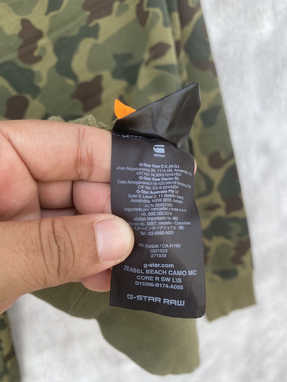 G-Star GSTAR CAMOUFLAG RAW SPELLOUT SWEATSHIRT Size US M / EU 48-50 / 2 - 7 Thumbnail