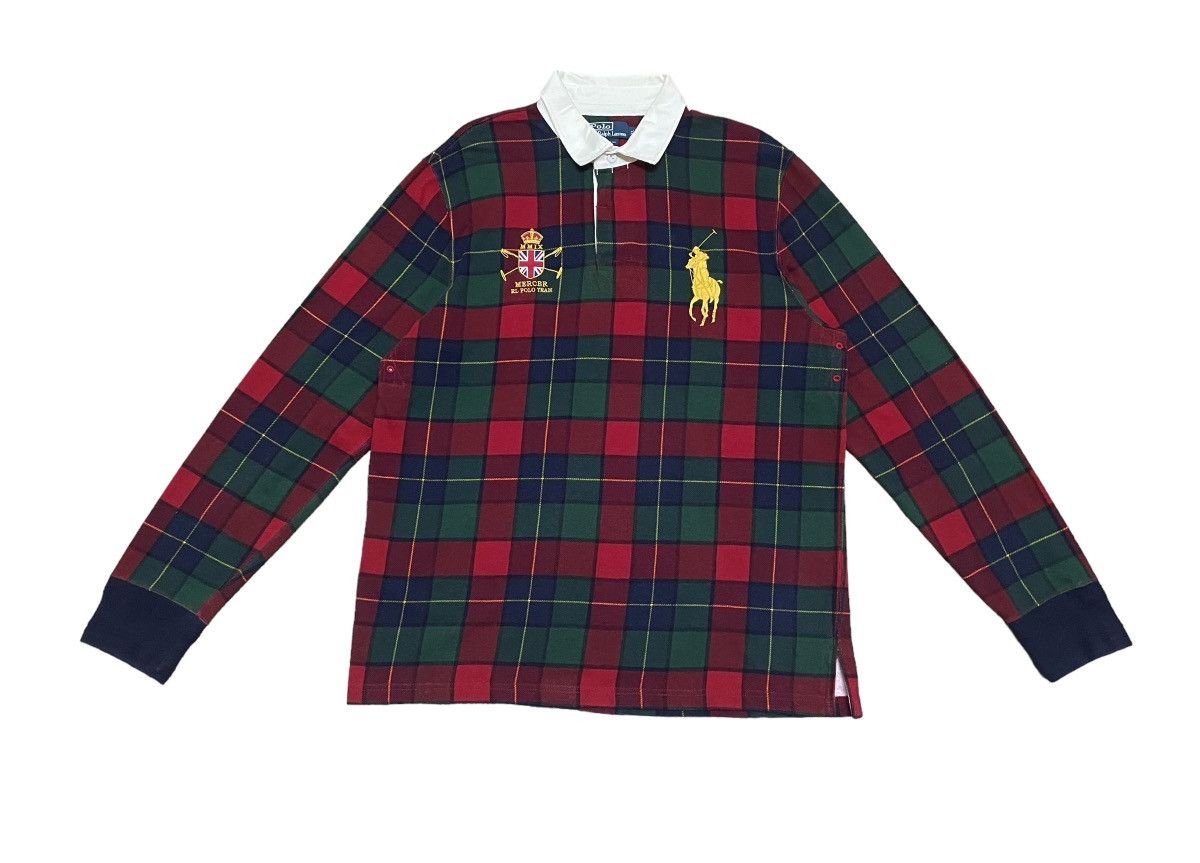 Polo Ralph Lauren Rare Design Vintage Polo Ralph Lauren Rugby T-shirt 1990s Size US XL / EU 56 / 4 - 1 Thumbnail