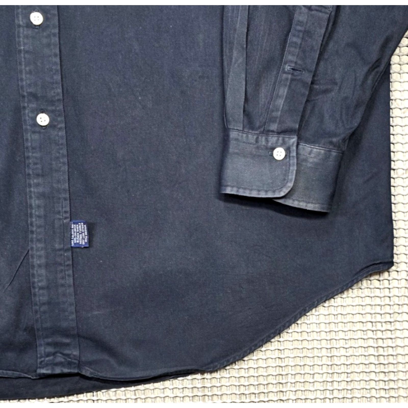 Polo Ralph Lauren VINTAGE Ralph Lauren Sport Button-Up Shirt 90s Blue Polo Twill Heavyweight Logo Embroidered 100% Cotton L Mens Size US L / EU 52-54 / 3 - 5 Thumbnail