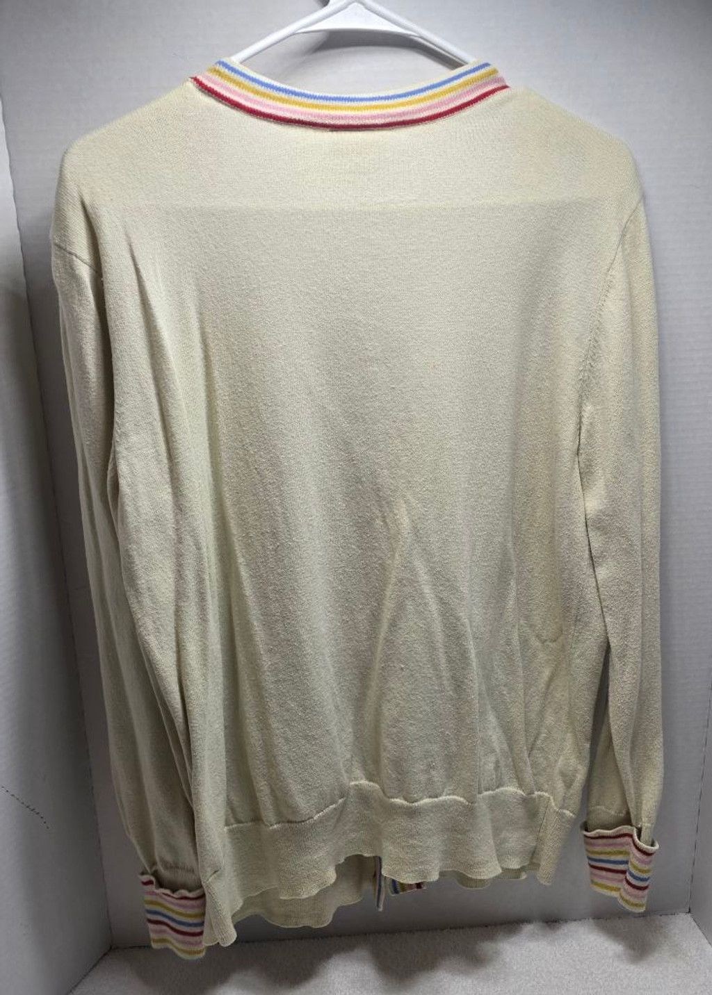 St. Johns Bay Women's St. John's Bay Petite Cardigan PL Beige Multicolor Size S / US 4 / IT 40 - 6 Thumbnail