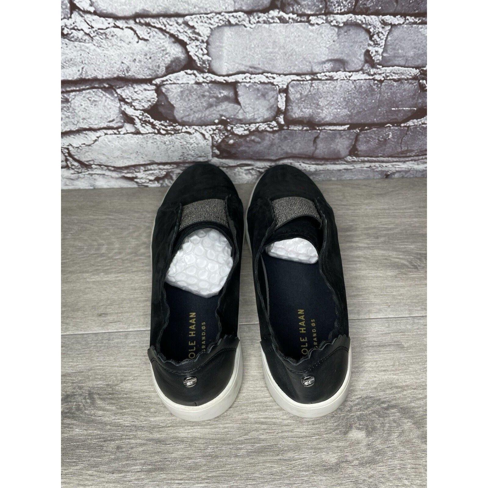 Cole Haan Cole Haan Grand Os Black Nubuck Leather Slip On Comfort Shoe Size US 9.5 / IT 39.5 - 5 Thumbnail