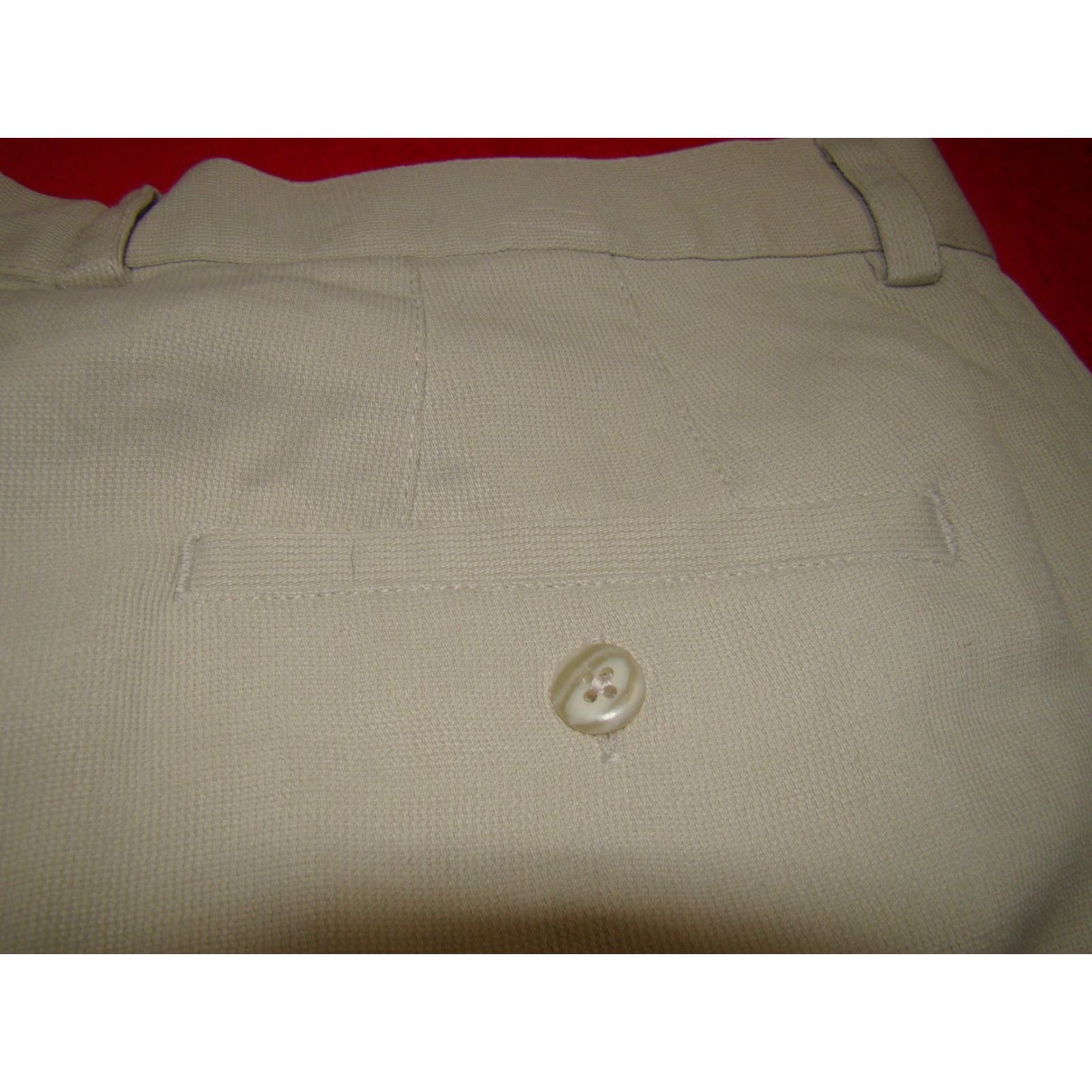 Tori Richard Tori Richard Mens Size 38 Tan Classic Pleated Ribbed Tencel Chino Shorts Size US 38 / EU 54 - 6 Thumbnail