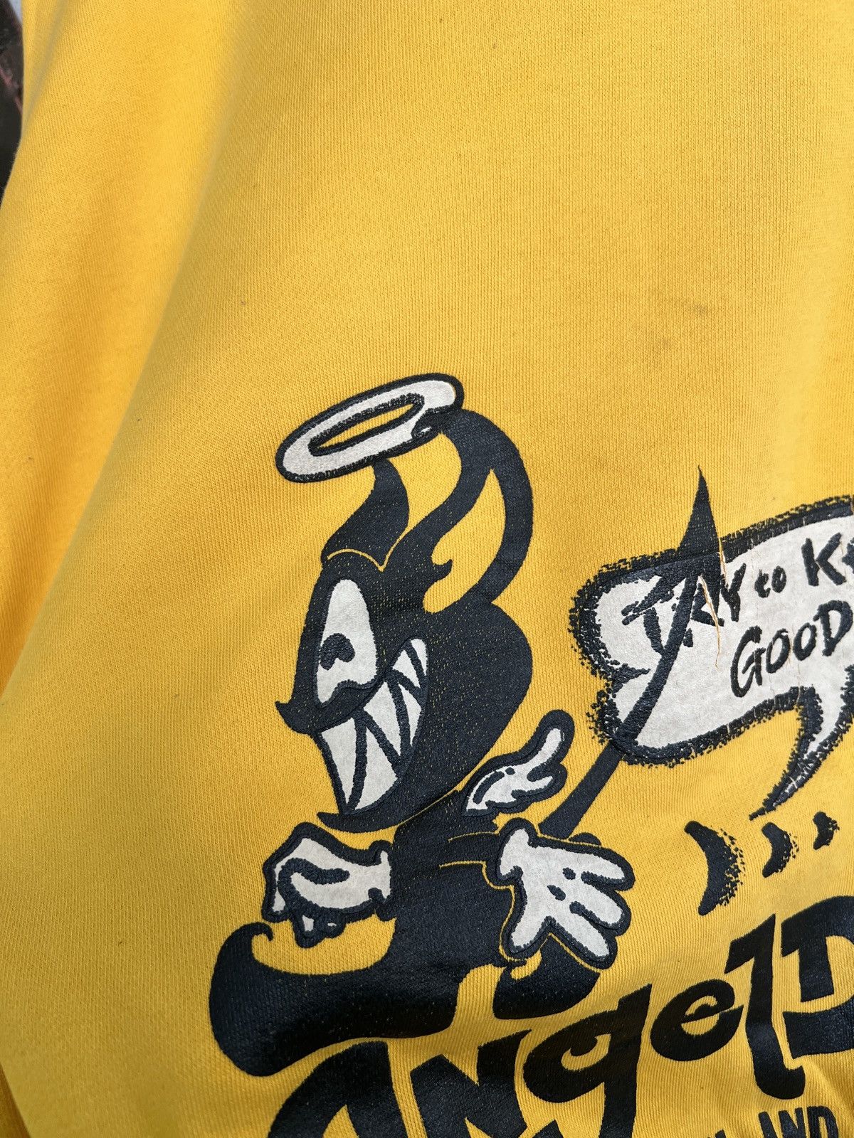 Japanese Brand vintage 90's angle devil Y2K design sweatshirt crewneck Size US L / EU 52-54 / 3 - 9 Thumbnail