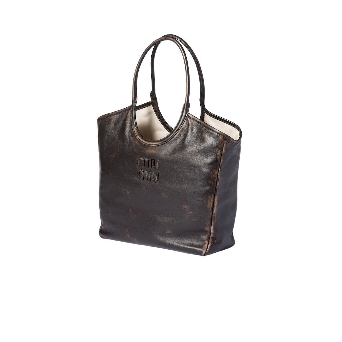 Miu Miu MIU MIU Ivy $2950 Coffee Tote Bag New & Authentic Size ONE SIZE - 2 Thumbnail