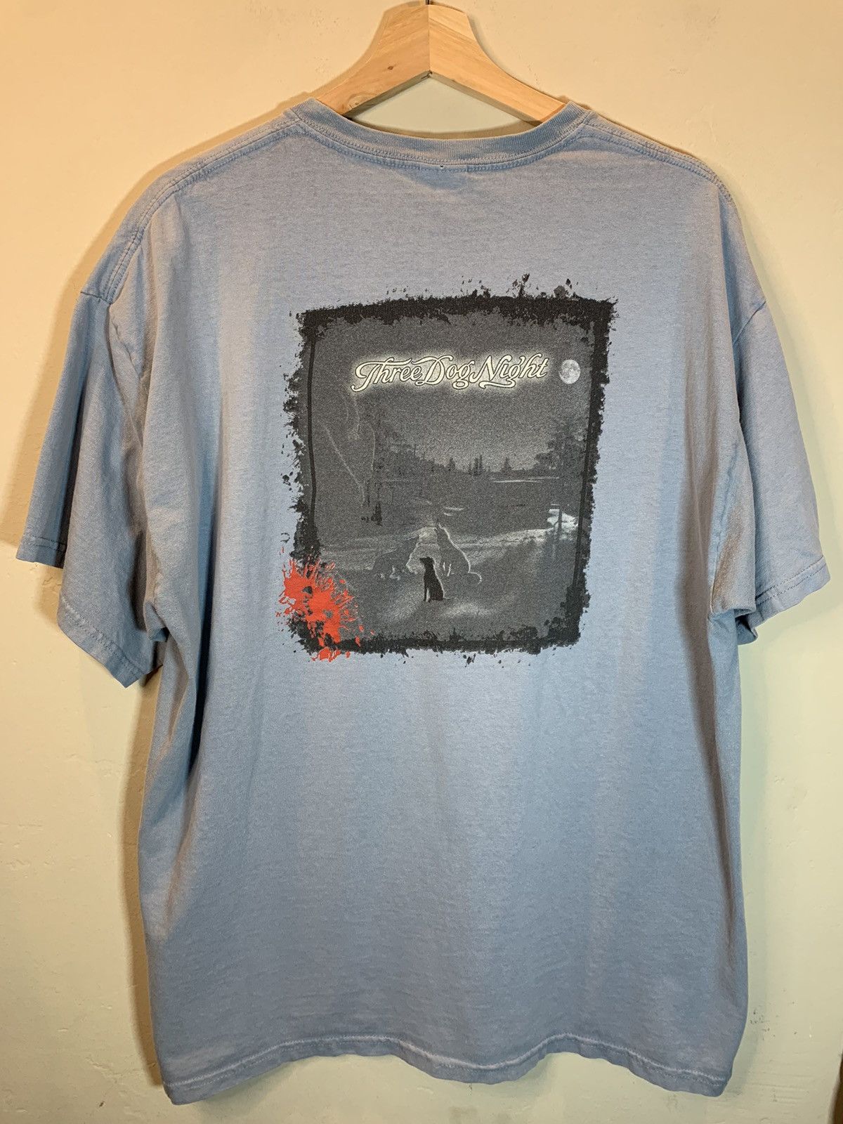Band Tees × Vintage *RARE* Vintage Three Dog Night Band Art T-Shirt - Large Size US L / EU 52-54 / 3 - 1 Thumbnail