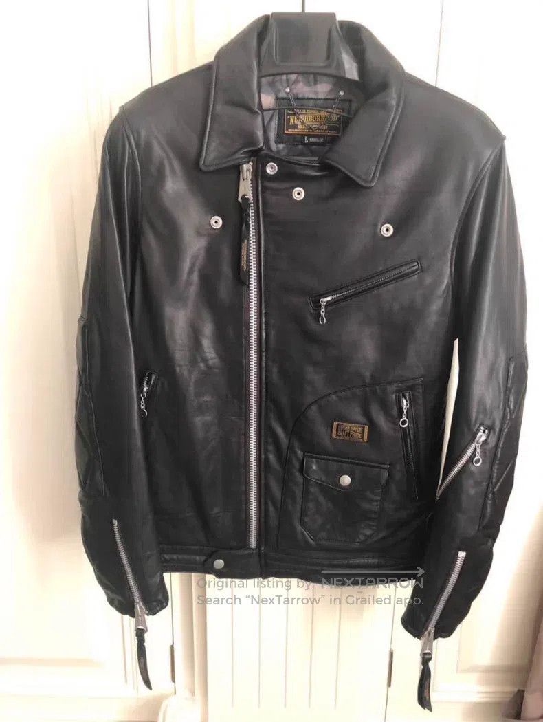 Neighborhood Neighborhood Sheepskin Biker Jacket Size US L / EU 52-54 / 3 - 1 Thumbnail