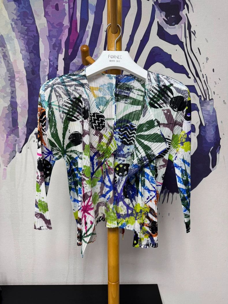 Issey Miyake Issey Miyake PP Tropical Leaf Cardigan - dmc Size US M / EU 48-50 / 2 - 1 Thumbnail