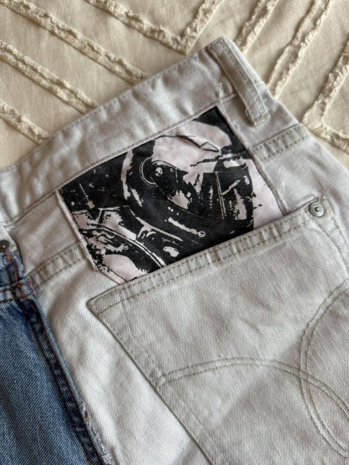 Other Custom Reworked Denim Size US 31 - 3 Thumbnail