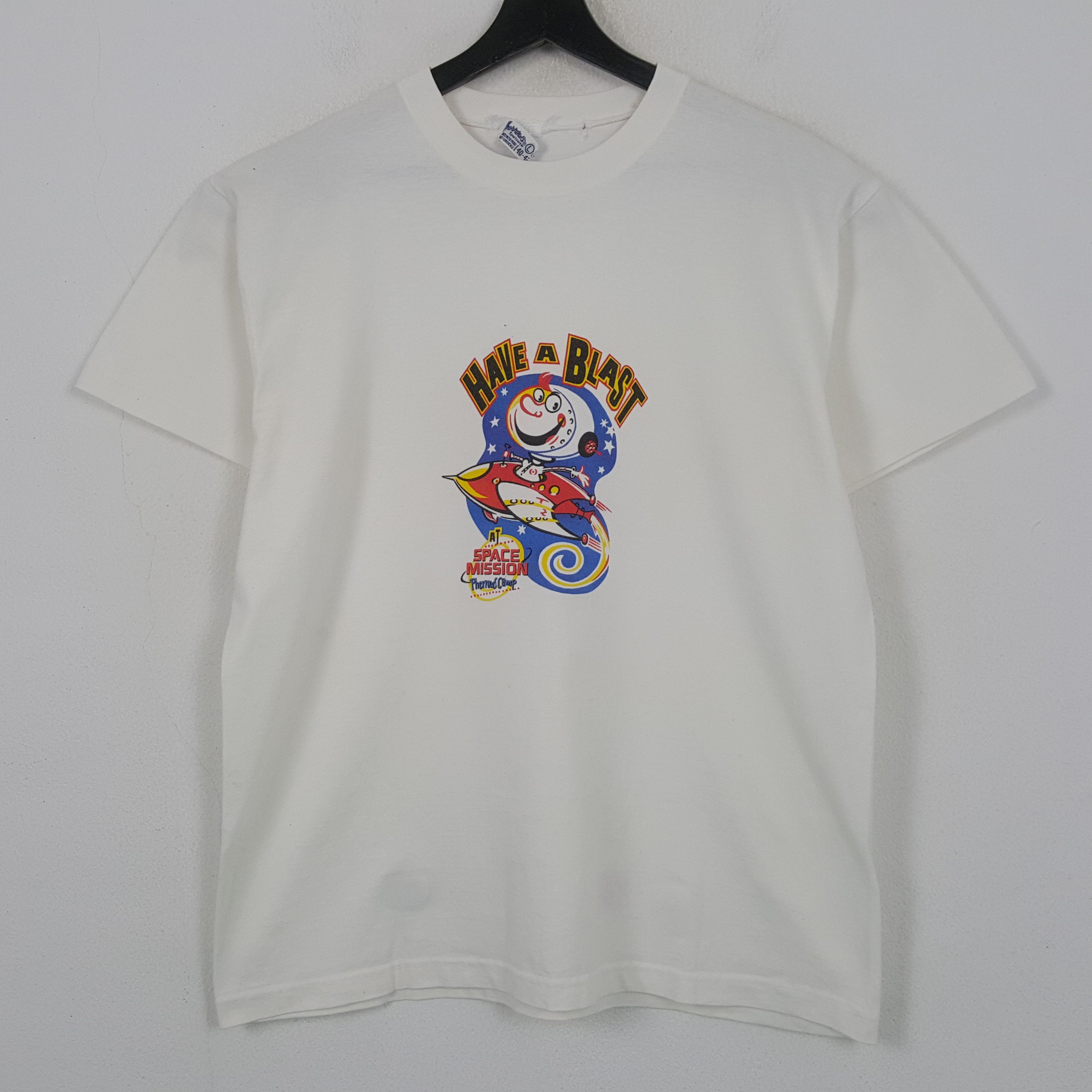 Vintage Have A Blast Space Mission Cartoon Tshirt RR2 Size US L / EU 52-54 / 3 - 1 Thumbnail