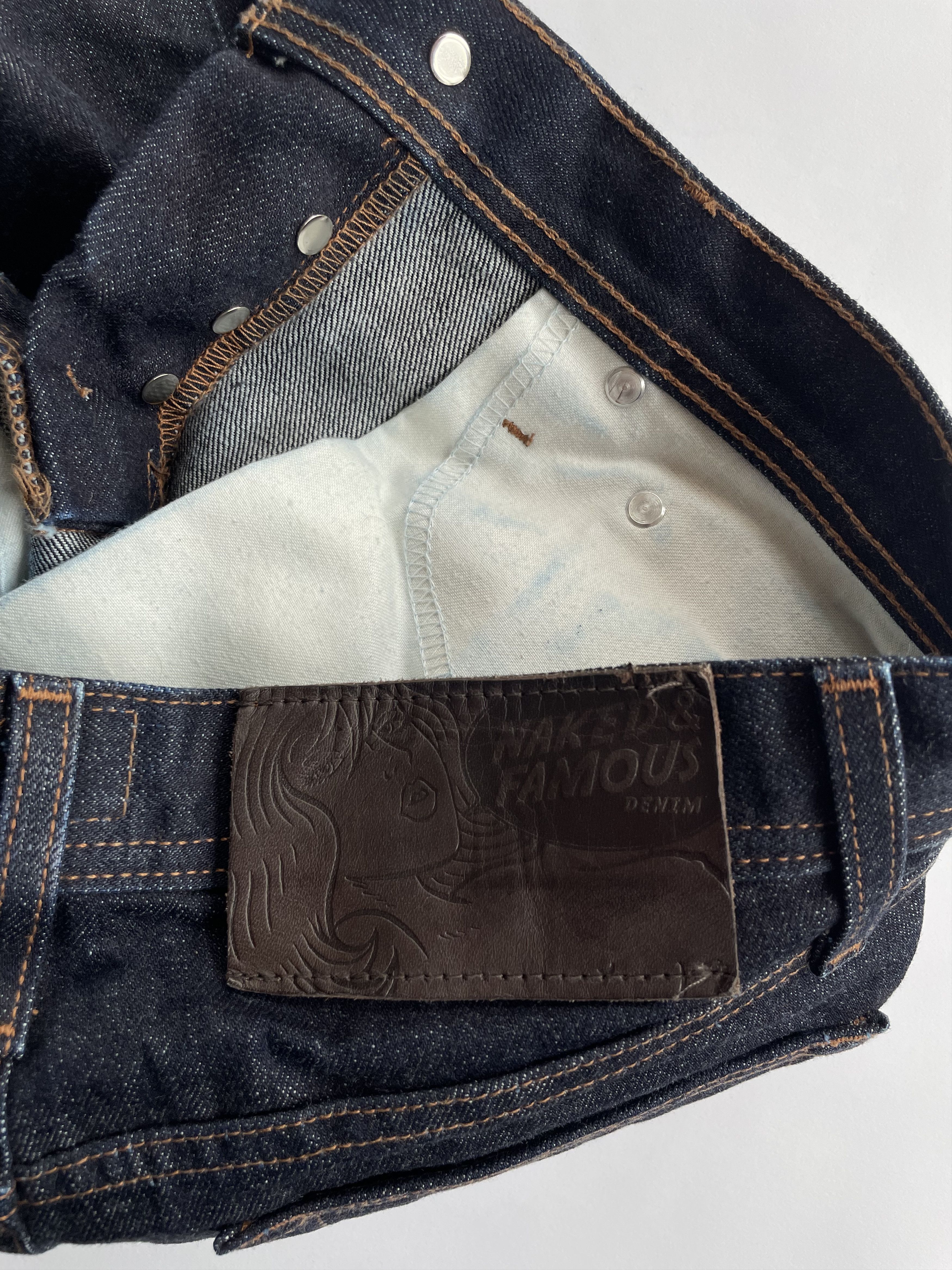 Naked & Famous Naked and Famous Denim (Weird Guy) (Deep Indigo Selvedge) Size US 29 - 5 Thumbnail