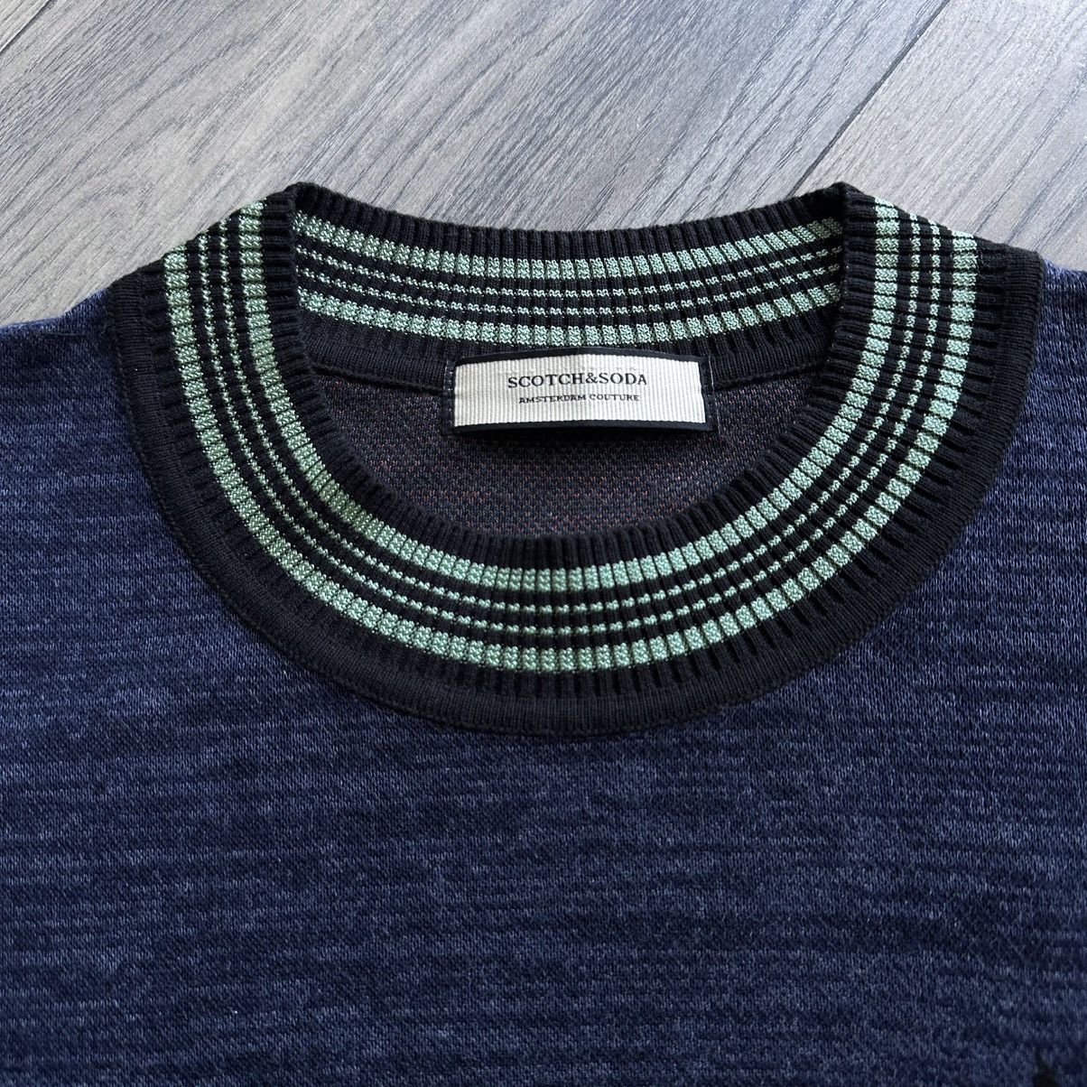 Scotch & Soda Scotch & Soda short-sleeve jacquard knit palm print t-shirt Size US L / EU 52-54 / 3 - 3 Thumbnail