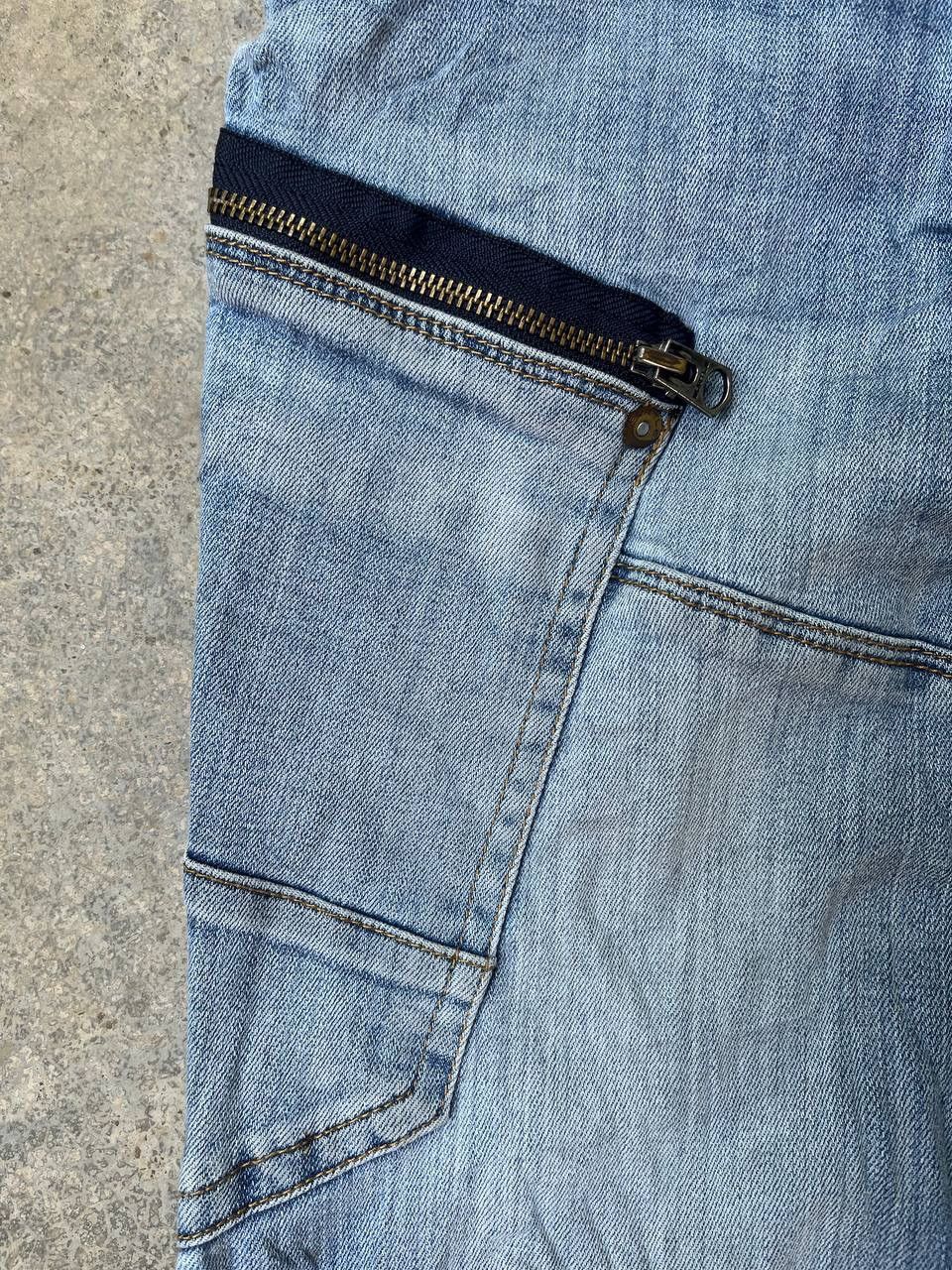 Japanese Brand BURTLE CARGO BONDAGE JEANS Size US 34 / EU 50 - 10 Thumbnail