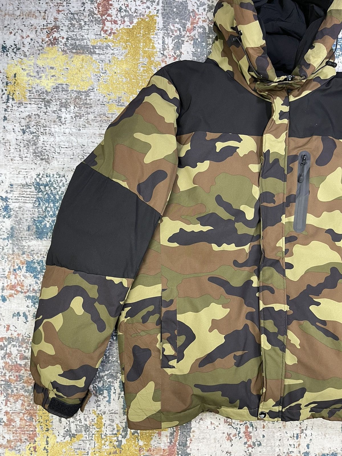 Japanese Brand Hype🔥Army Camouflage Puffer Hooded Jackets Size US L / EU 52-54 / 3 - 3 Thumbnail