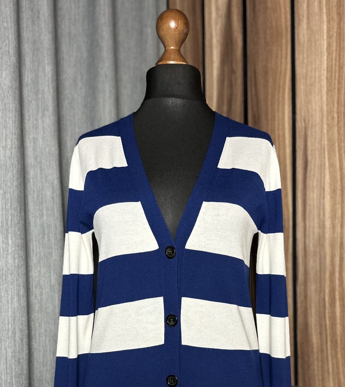 Max Mara Weekend Striped Cardigan Italy Women's Size L