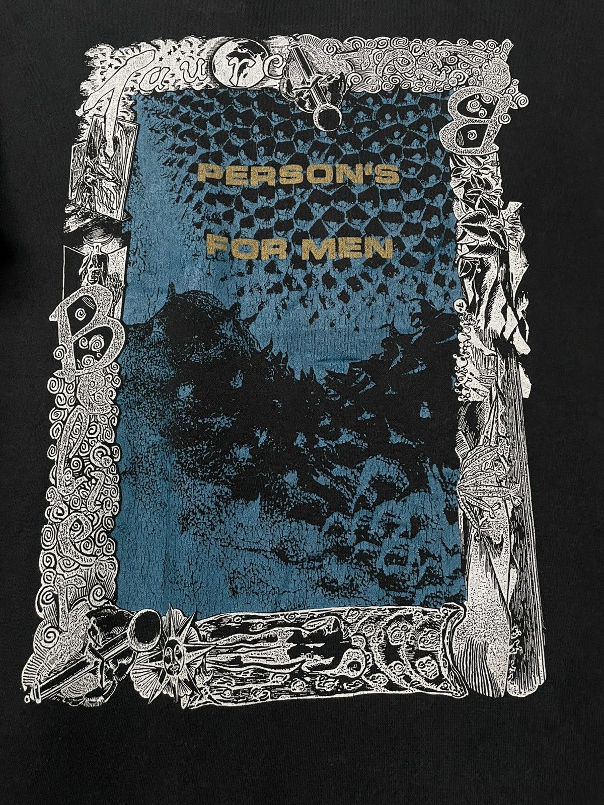 PERSON'S Vintage 90s Japan Designer Person’s For Men Kuno Art Tshirt Size US M / EU 48-50 / 2 - 6 Thumbnail