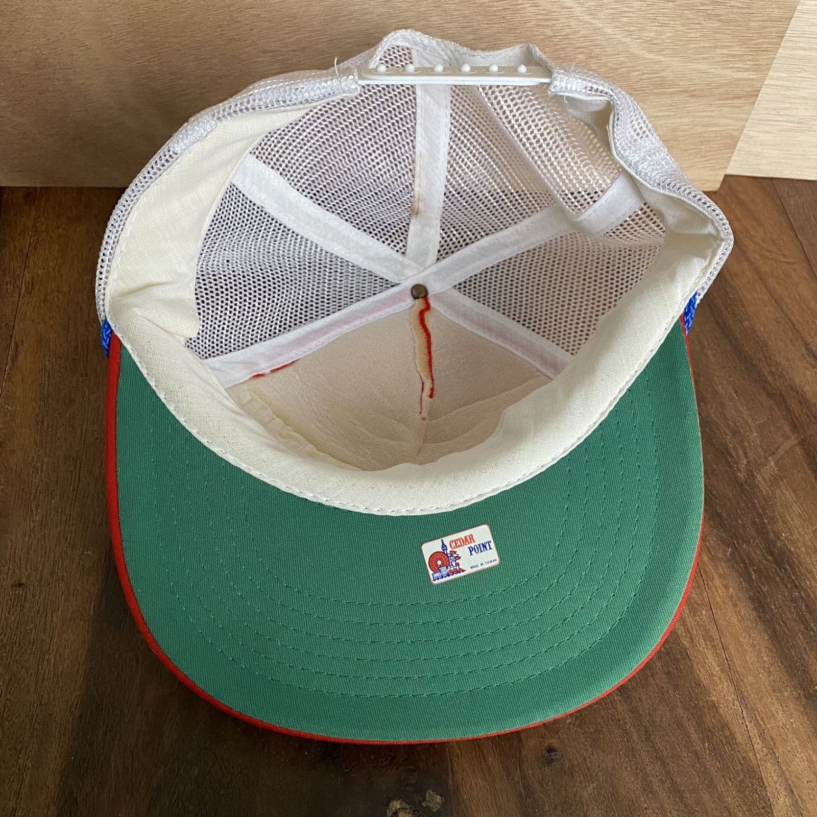 Other Vtg Cedar Point Snapback Trucker Rope Mesh Hat Cap Red White Size ONE SIZE - 5 Thumbnail
