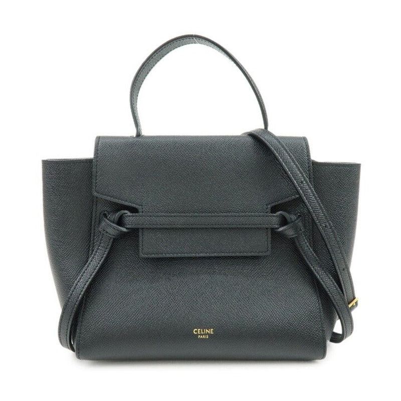 Celine Celine Belt Bag Pico Calfskin Top Handle Black Size ONE SIZE - 1 Thumbnail