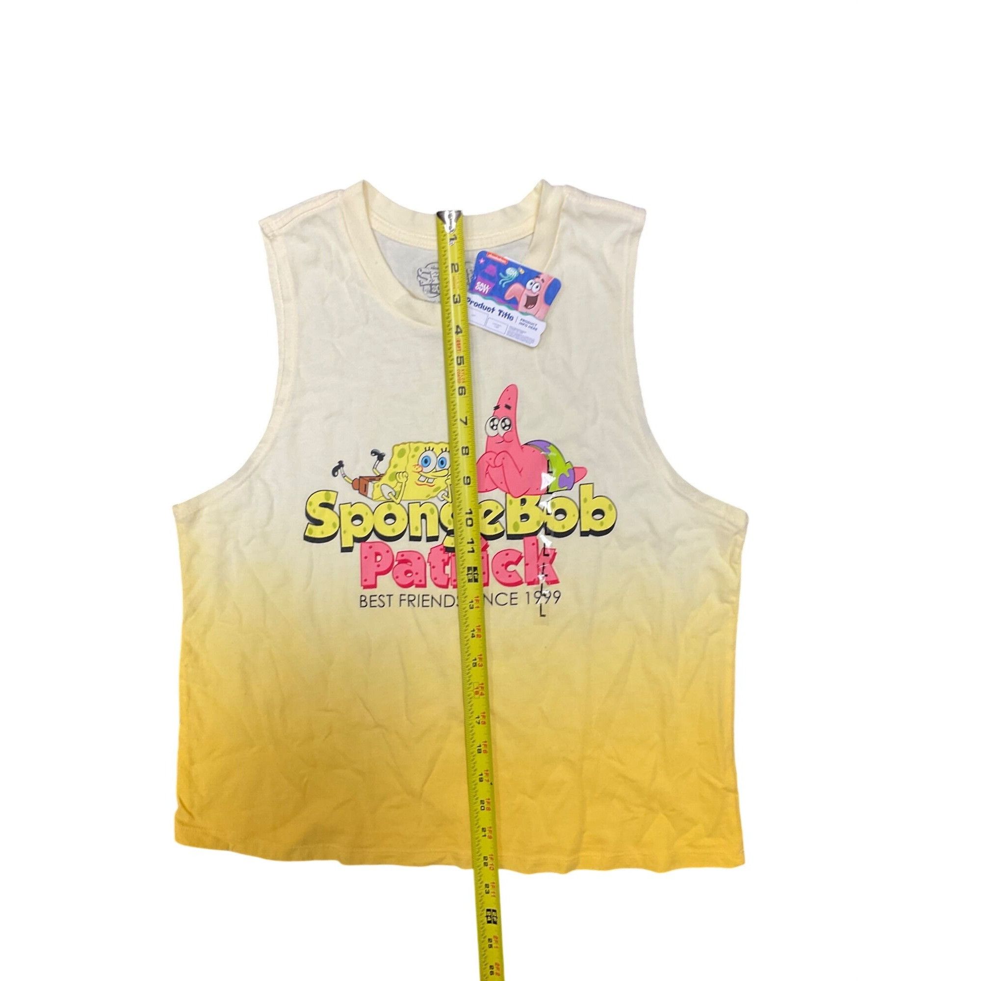Nickelodeon Nickelodeon Spongebob Patrick Yellow Ombre Tank Top L Size L / US 10 / IT 46 - 5 Thumbnail