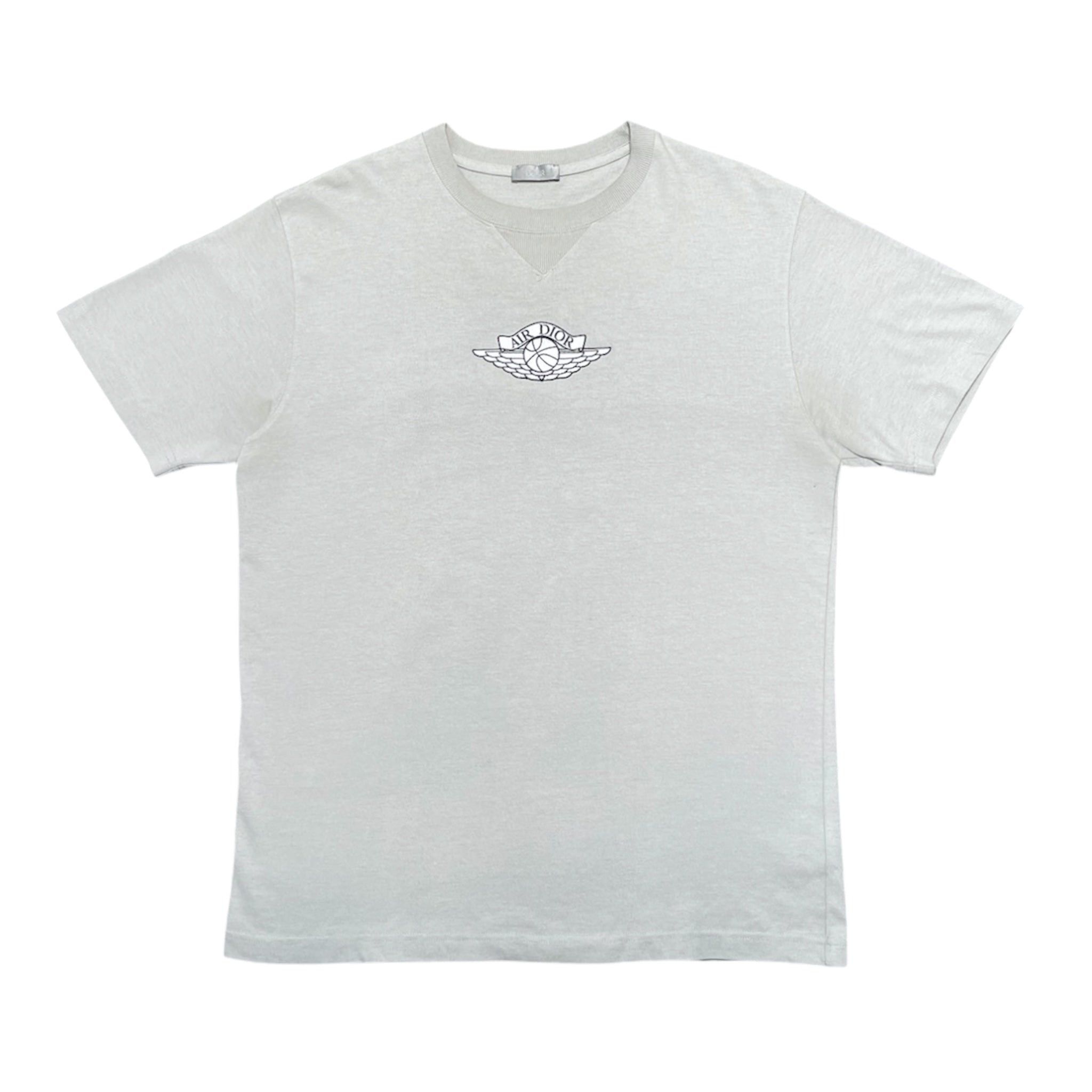 Dior Dior x Air Jordan Gray Short Sleeve T-Shirt | Grailed