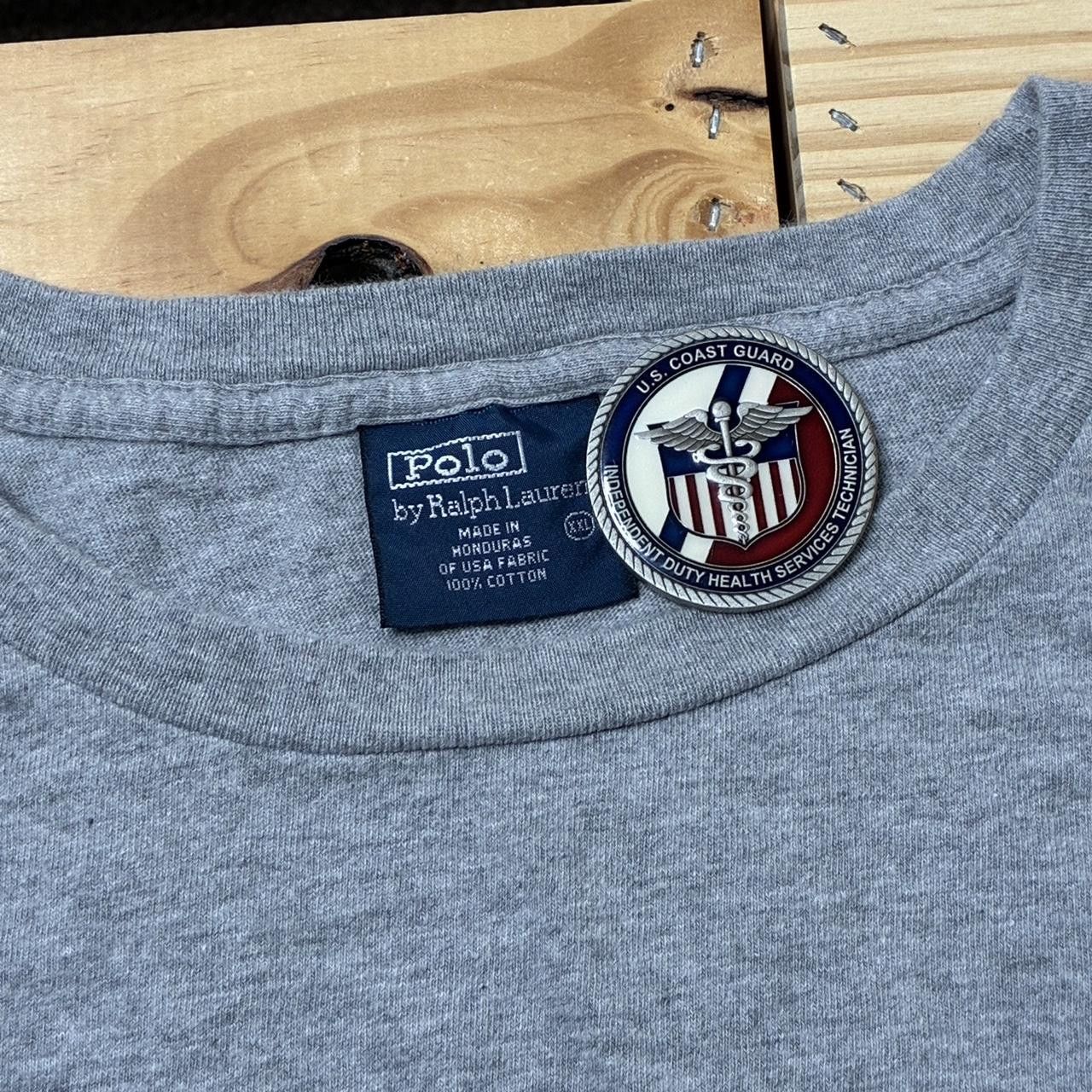 Polo Ralph Lauren Vintage Polo Ralph Lauren Gray Designer Tee Size 2XL Size US XXL / EU 58 / 5 - 3 Thumbnail