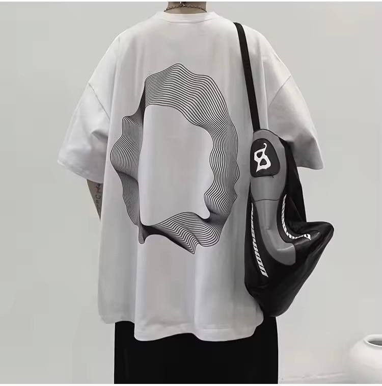 Japanese Brand × Vintage cotton t-shirt with a radial print Size US L / EU 52-54 / 3 - 1 Thumbnail