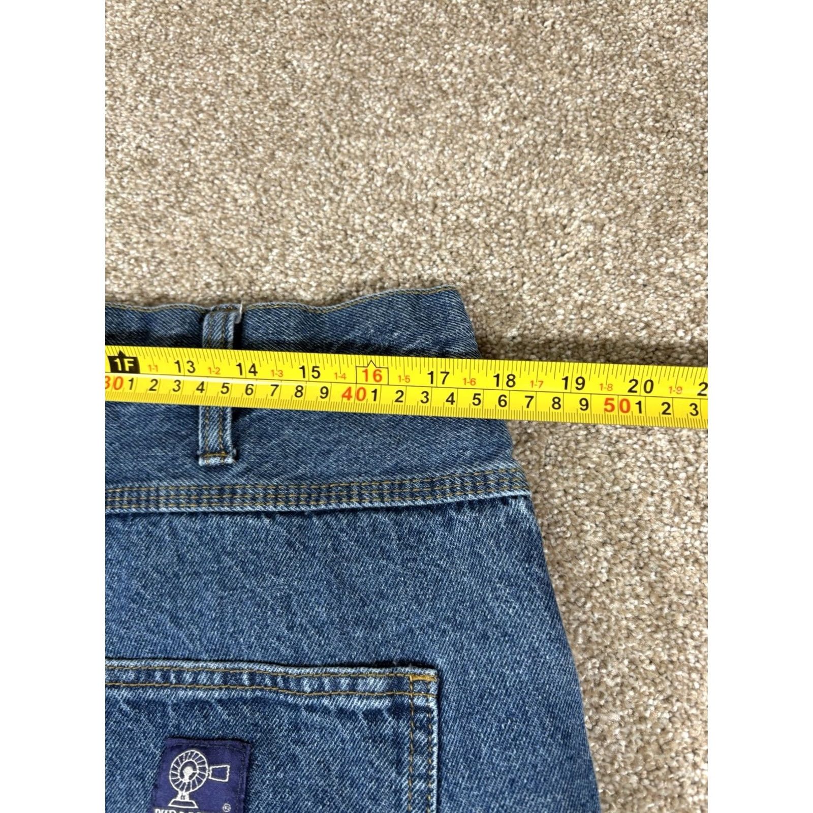 Denime VINTAGE Rural King Carpenter Jeans Mens 38x32 Denim Blue 90s Cowboy Nature USA Wide-Leg 5-Pocket Regular Jeans Men Size US 38 / EU 54 - 8 Thumbnail