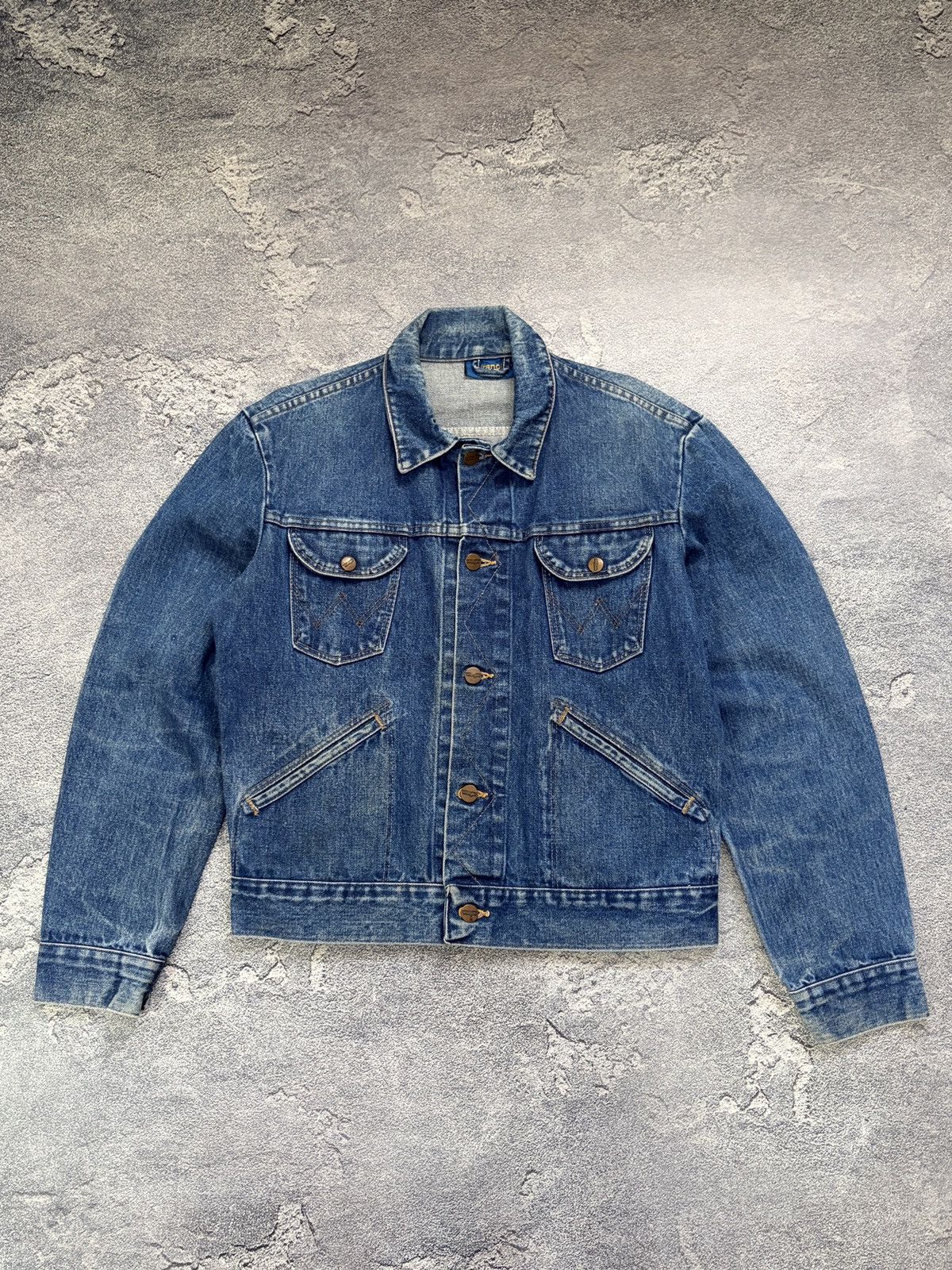Wrangler Vintage 70s Wrangler Blue Bell Denim Trucker Jacket Malta 40 Size US L / EU 52-54 / 3 - 3 Thumbnail