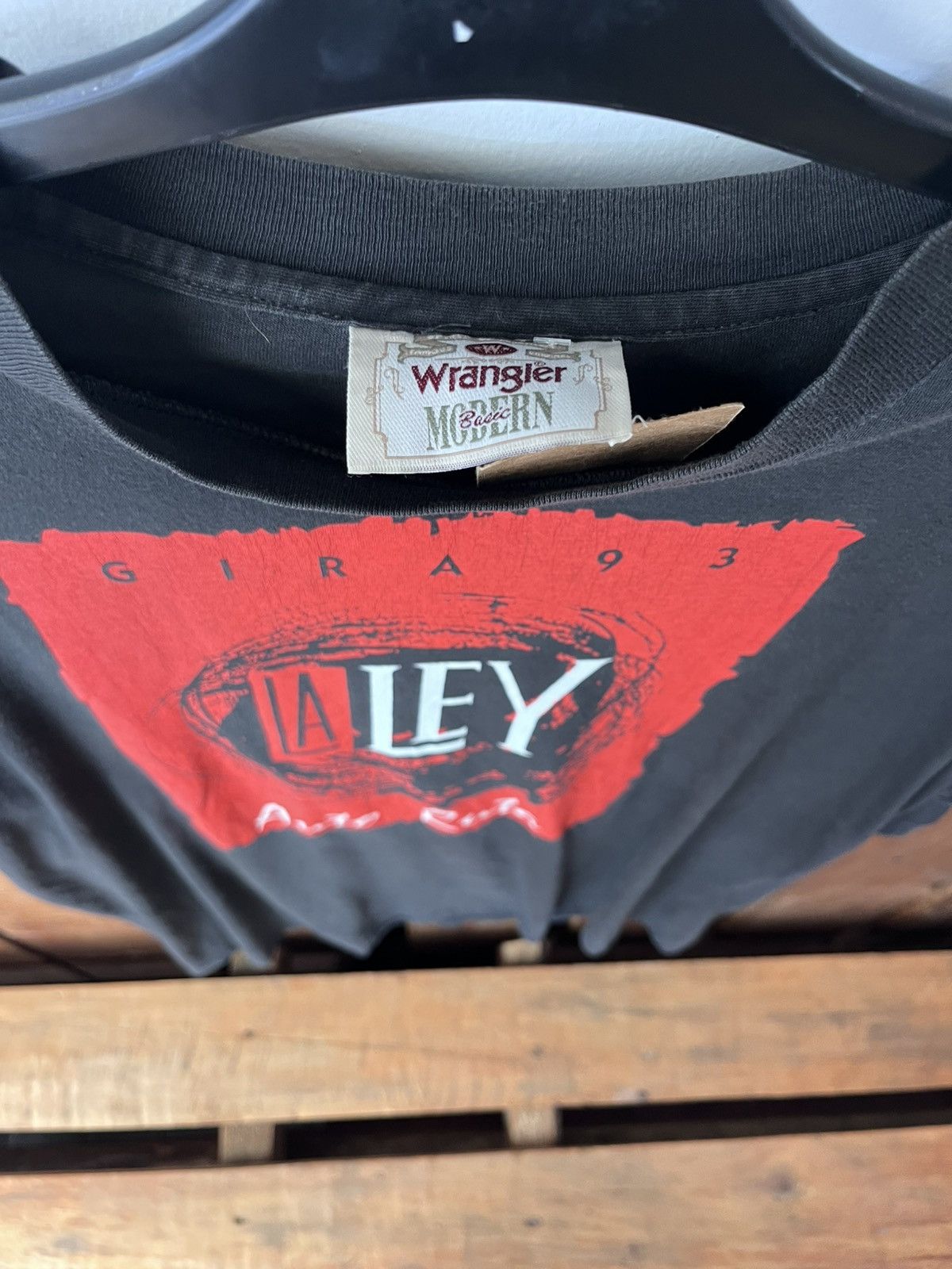 Wrangler Vintage 1993 La Ley autoruta tour band t shirt Size US M / EU 48-50 / 2 - 4 Thumbnail