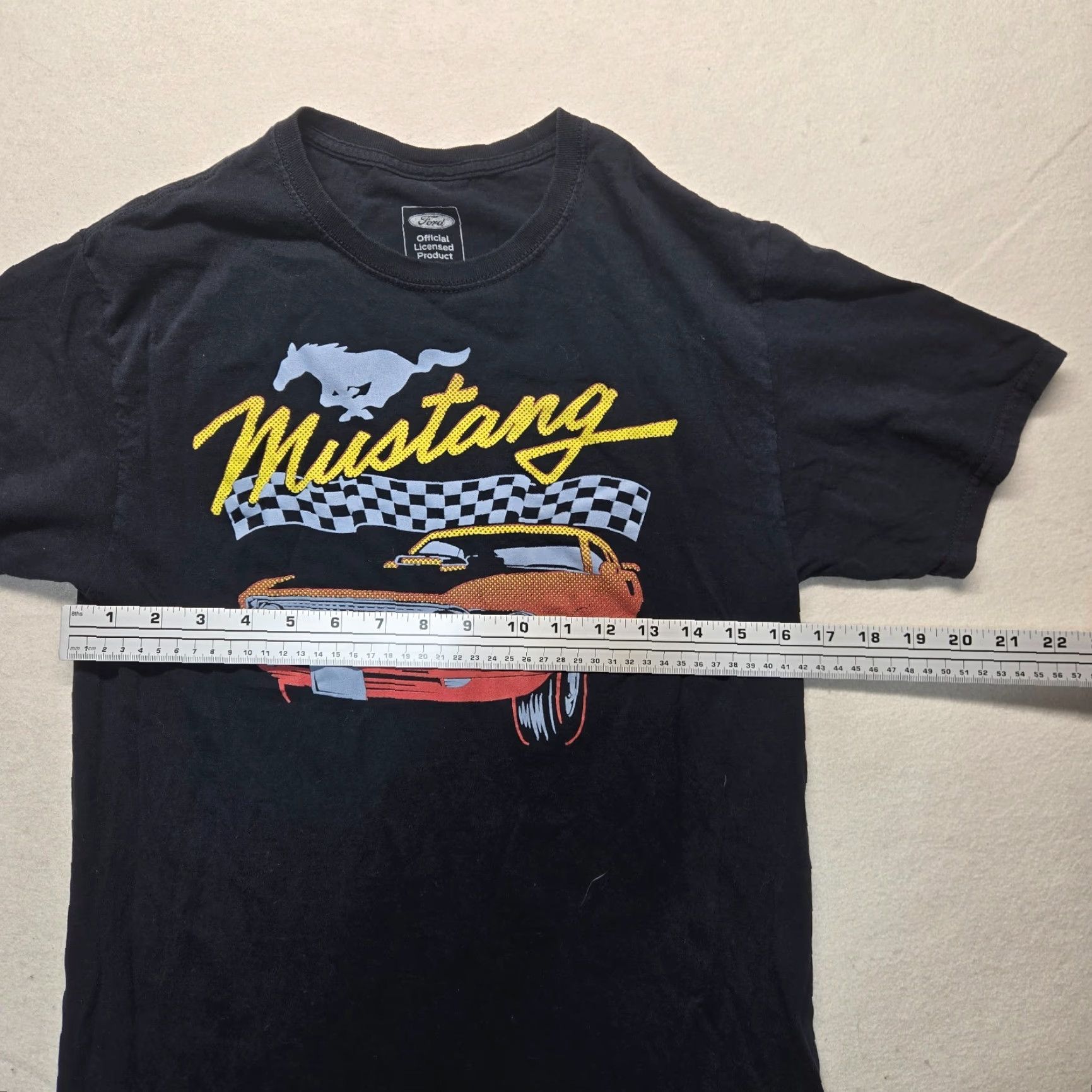 Ford VINTAGE Ford Mustang Logo T-Shirt Adult Small Black Car Transportation USA 80s 90s Mens Size US S / EU 44-46 / 1 - 4 Thumbnail
