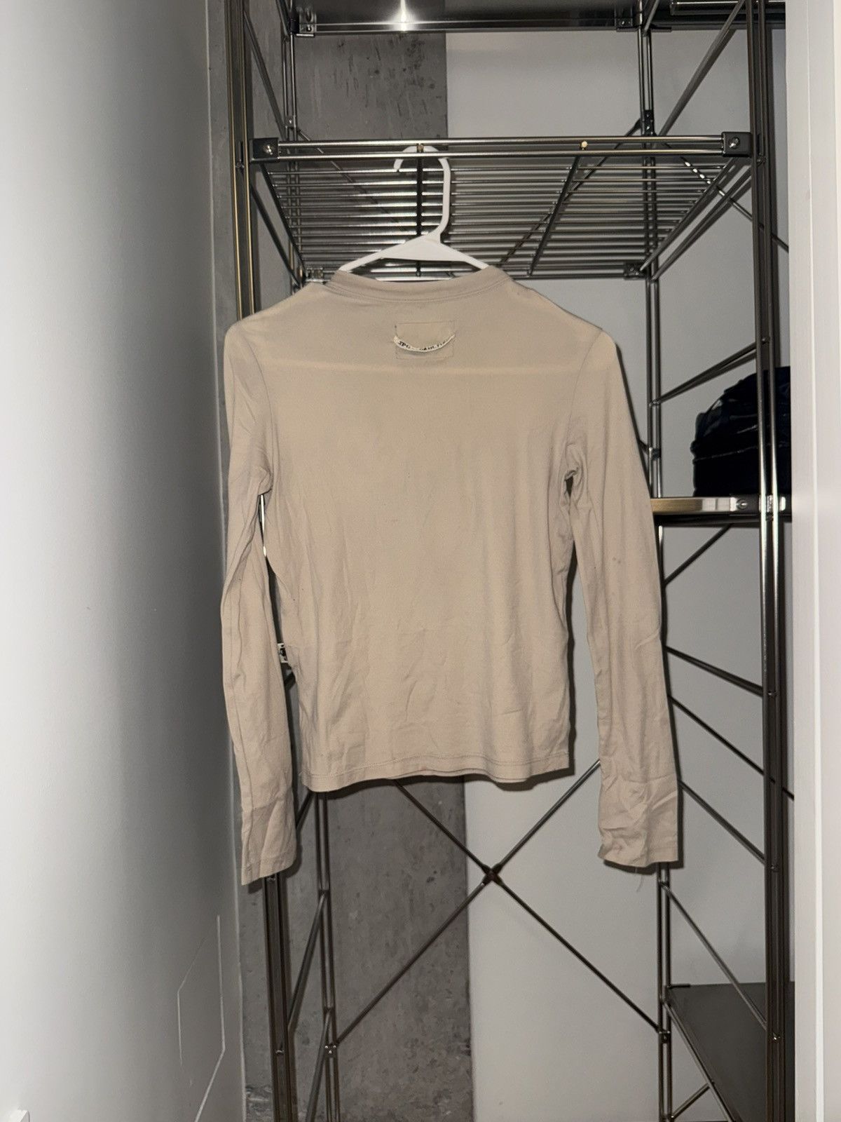 Jean Paul Gaultier Jean Paul Gaultier beige long sleeve T-shirt Size S / US 4 / IT 40 - 2 Thumbnail