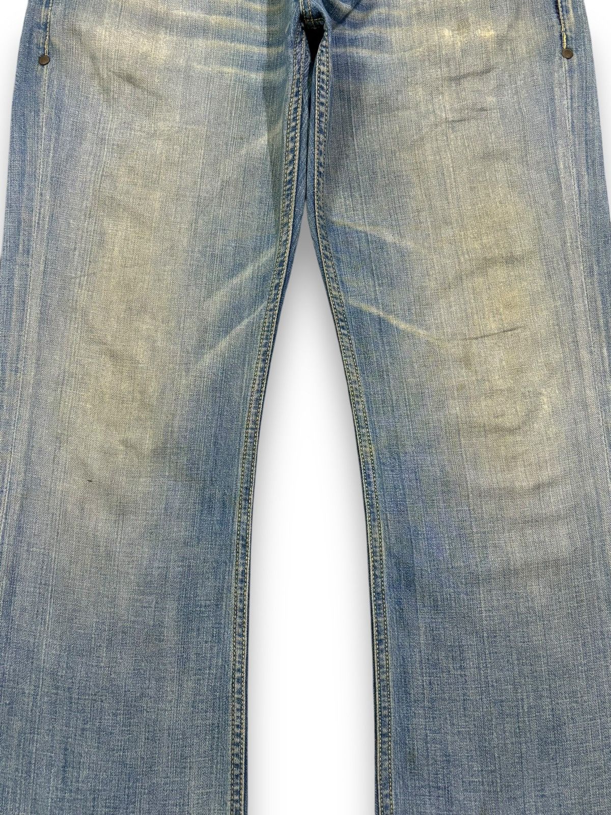 Tornado Mart Vintage Taverniti Sacha Mud Wash Flare Distressed Jeans Size US 32 / EU 48 - 6 Thumbnail