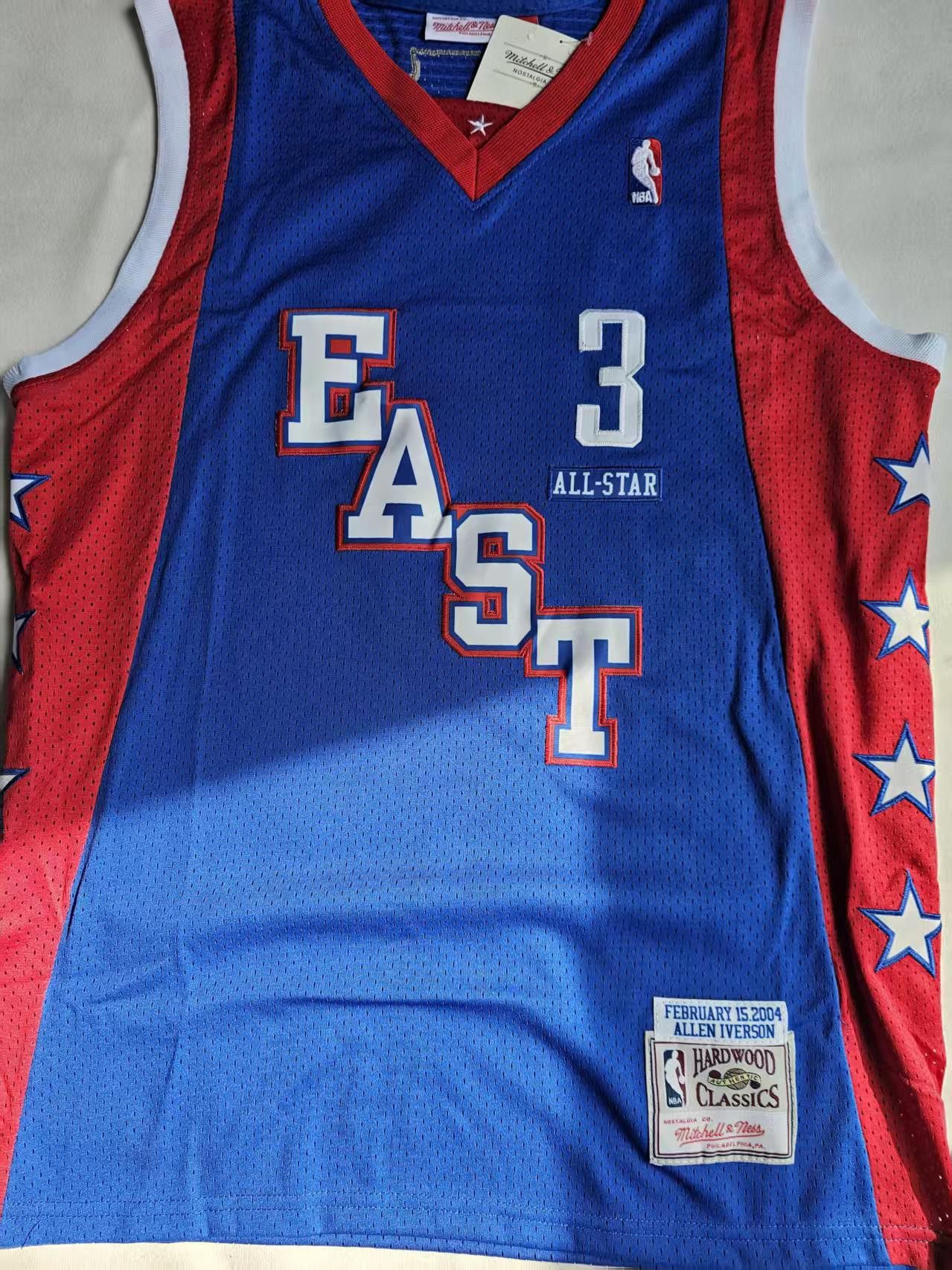NBA 2004 NBA All Star #3 Allen Iverson Jersey Size US XL / EU 56 / 4 - 2 Thumbnail