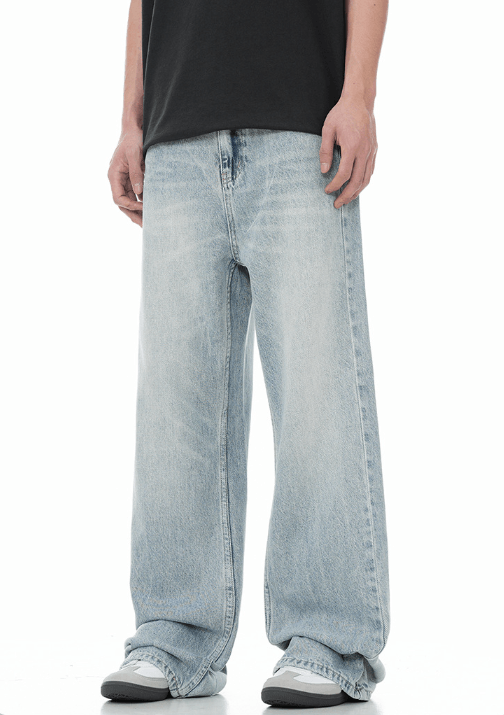 Japanese Brand × Jean American straight cleanfit light blue loose jeans for men Size US 32 / EU 48 - 2 Thumbnail