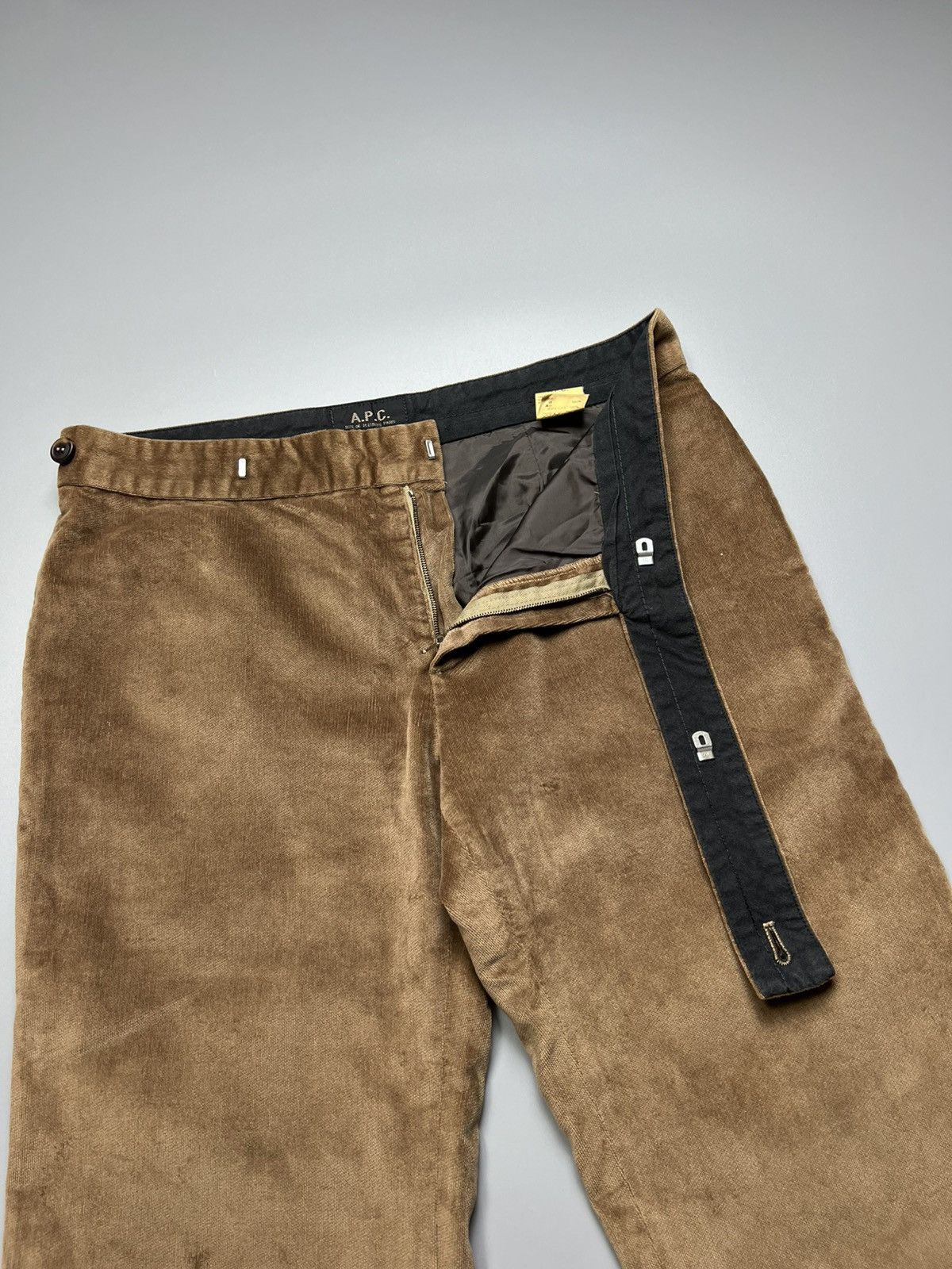 APC - Wide Leg Corduroy Belted style Brown Pants