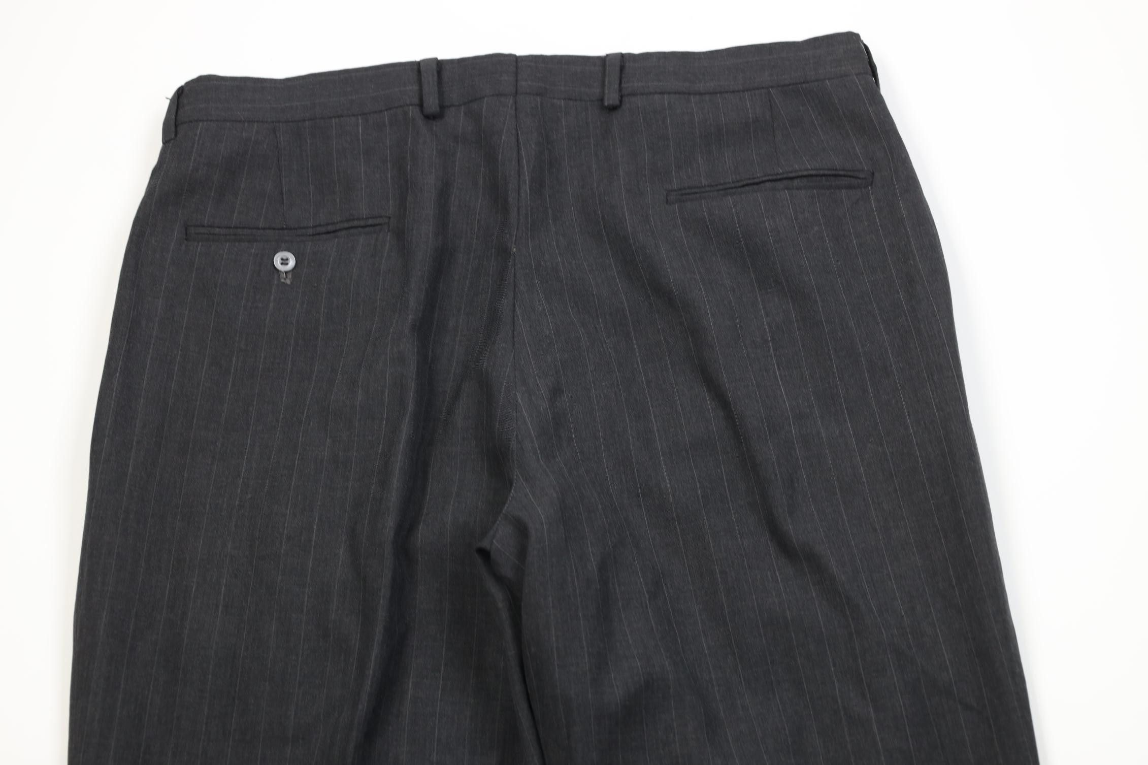 Vintage Vintage 70s Streetwear Pinstriped Wide Leg Chino Pants USA Size US 36 / EU 52 - 9 Thumbnail