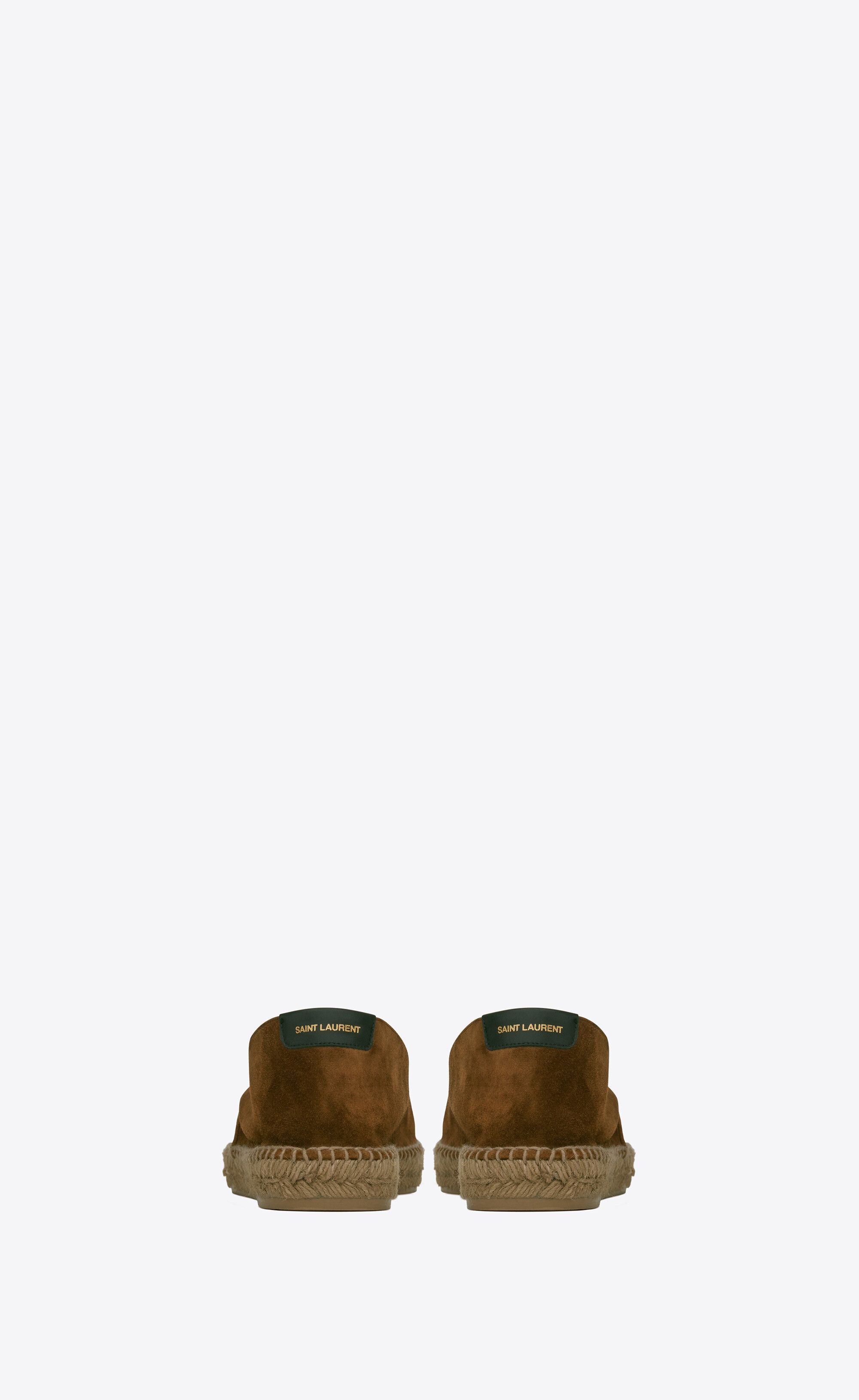 Saint Laurent Paris o1bcso1str1224 Espadrilles In Suede in Brown Size US 9 / EU 42 - 4 Thumbnail