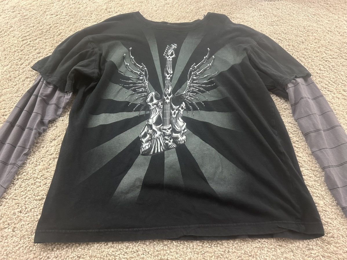 Hot Topic Hybrid tees vintage y2k AOP skeleton graphic shirt large Size US L / EU 52-54 / 3 - 2 Thumbnail