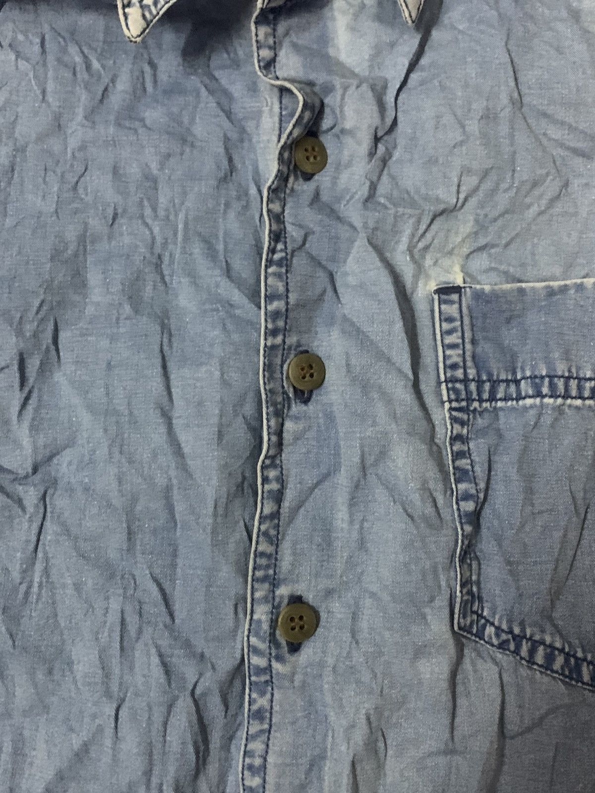 Hai Sporting Gear Hai Sporting Gear X Issey Miyake Distresed Flare Shirt Size US L / EU 52-54 / 3 - 4 Thumbnail