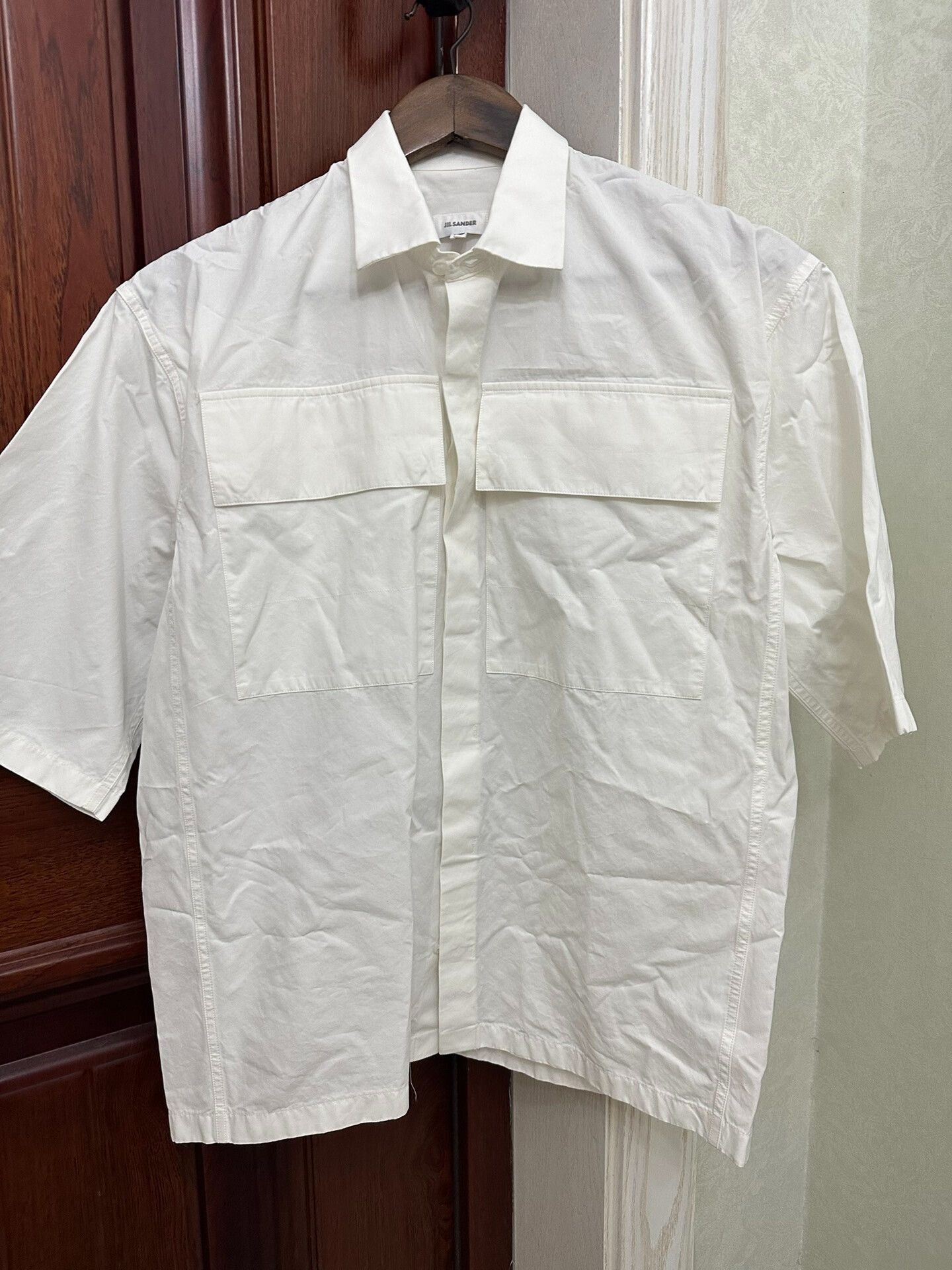 Jil Sander Jil Sander Short Sleeve Shirt for Men Size US S / EU 44-46 / 1 - 1 Thumbnail