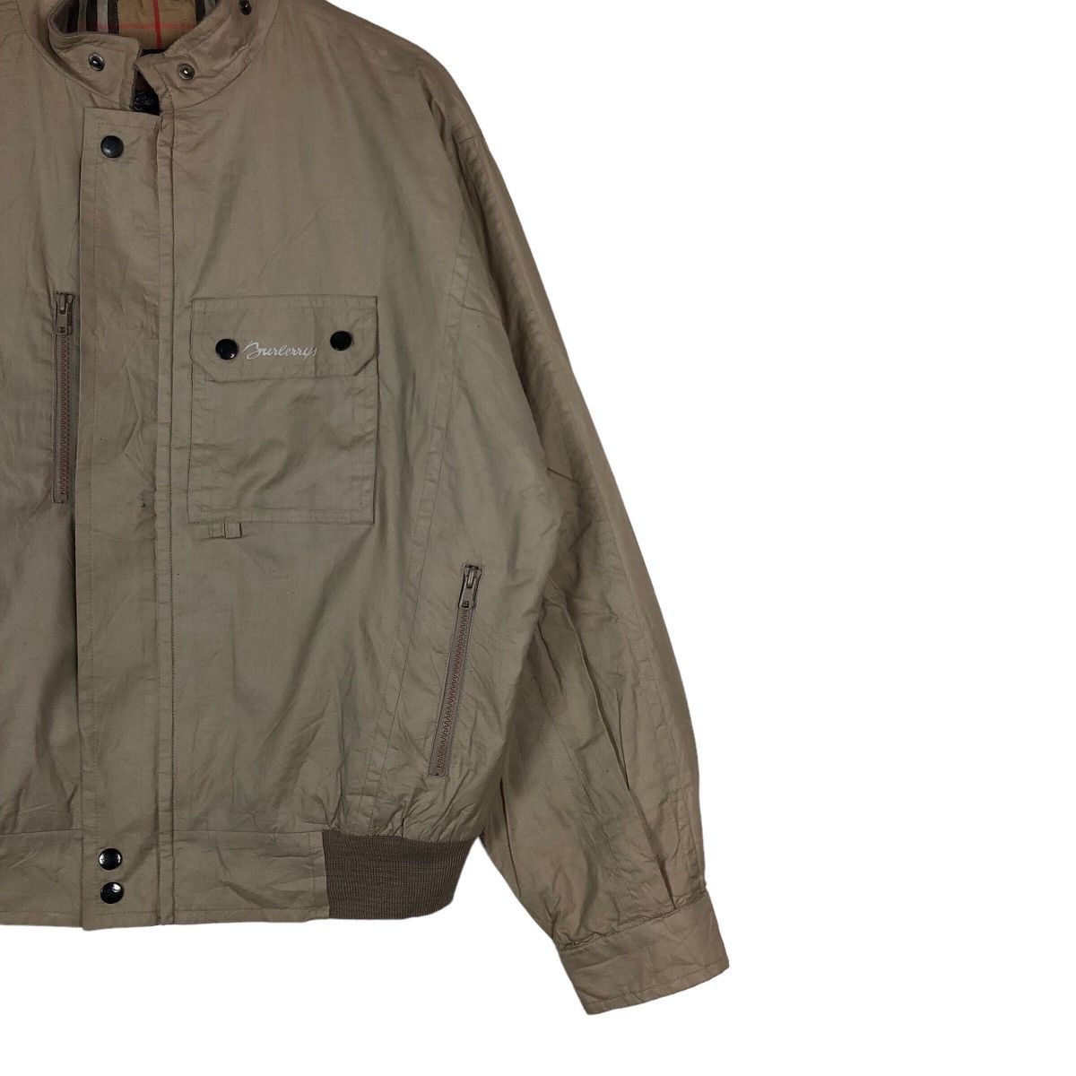 Burberry Burberrys Snap Button Hidden Zipper Jacket Size US L / EU 52-54 / 3 - 5 Thumbnail