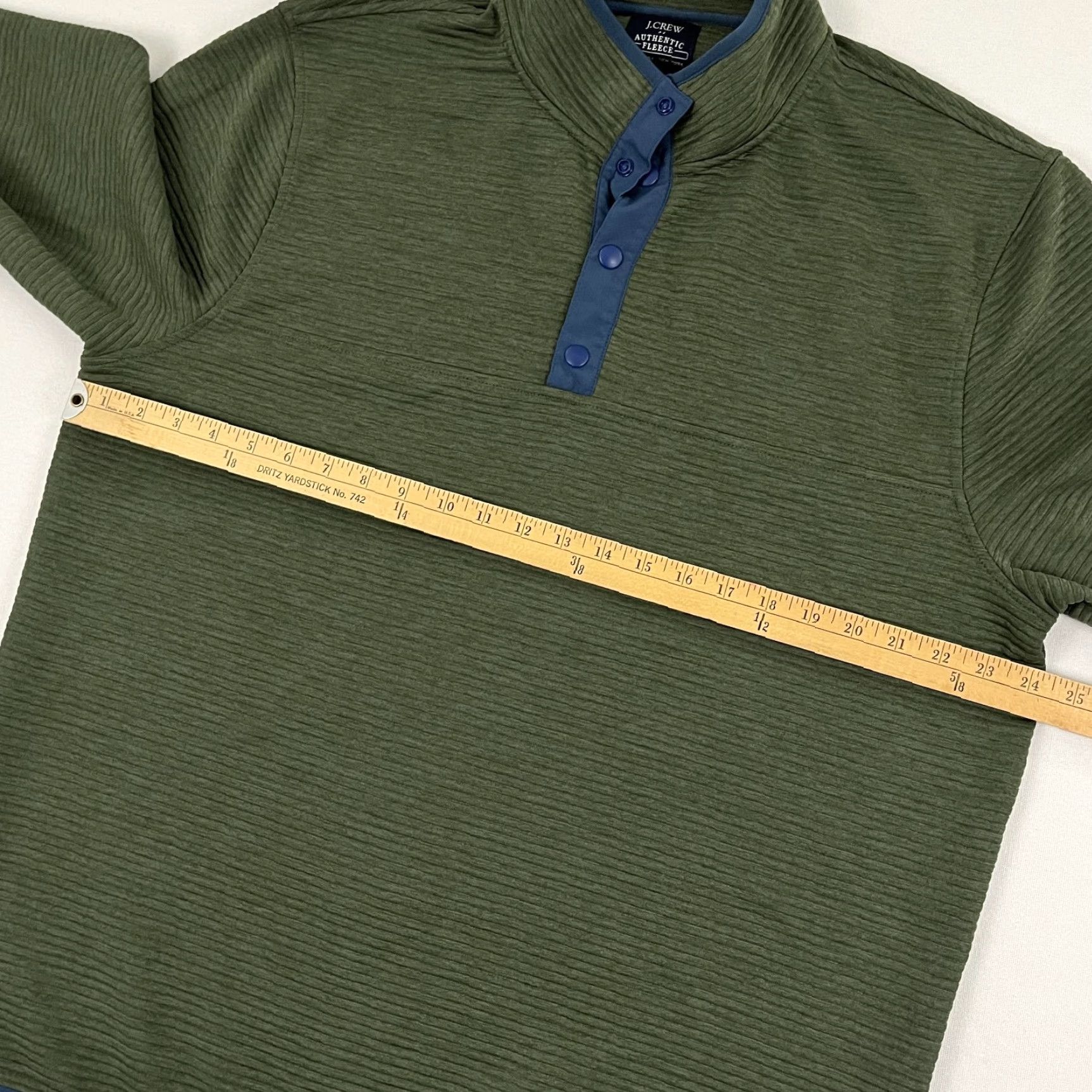 J.Crew VINTAGE J.CREW Quilted Knit Pullover Mens XL Green 1/4 Snap Preppy Casual Hiking BB725 Regular Mens Swing Tag? Size US XL / EU 56 / 4 - 4 Thumbnail
