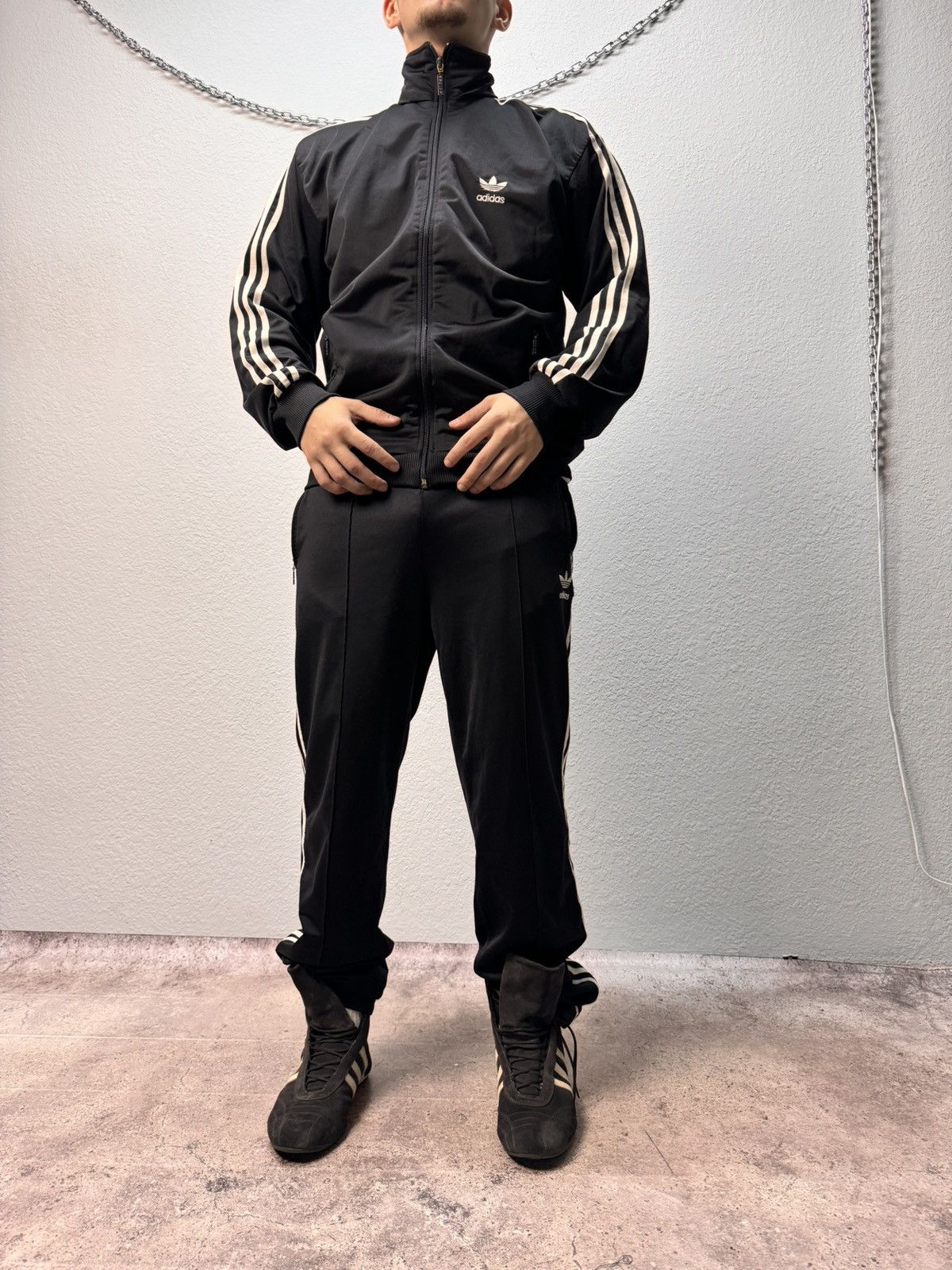 Adidas × Vintage Vintage Y2K Zip Hoodie Adidas Club coloboration streetstyle Size US M / EU 48-50 / 2 - 2 Thumbnail