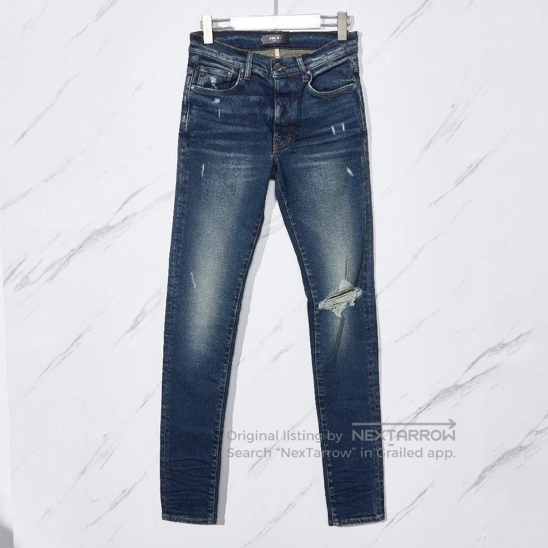 Amiri Amiri Men's Washed Distressed Jeans. Size US 30 / EU 46 - 1 Thumbnail