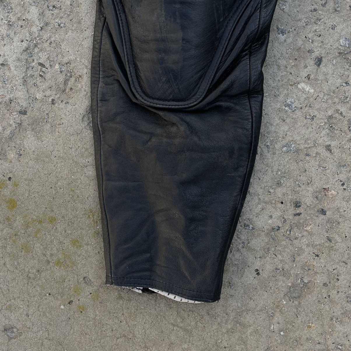 Leather × Vintage Vintage Leather Pants Moto Uvex 90s Y2K Style USA Size US 30 / EU 46 - 3 Thumbnail