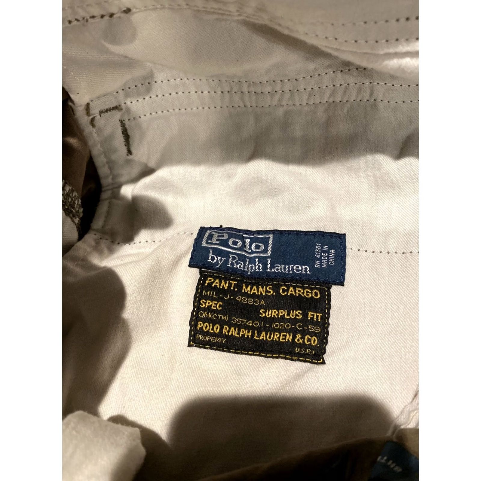 Polo Ralph Lauren Polo Ralph Lauren Pants Cargo Men 35x30 Paratroop Green Size US S / EU 44-46 / 1 - 5 Thumbnail