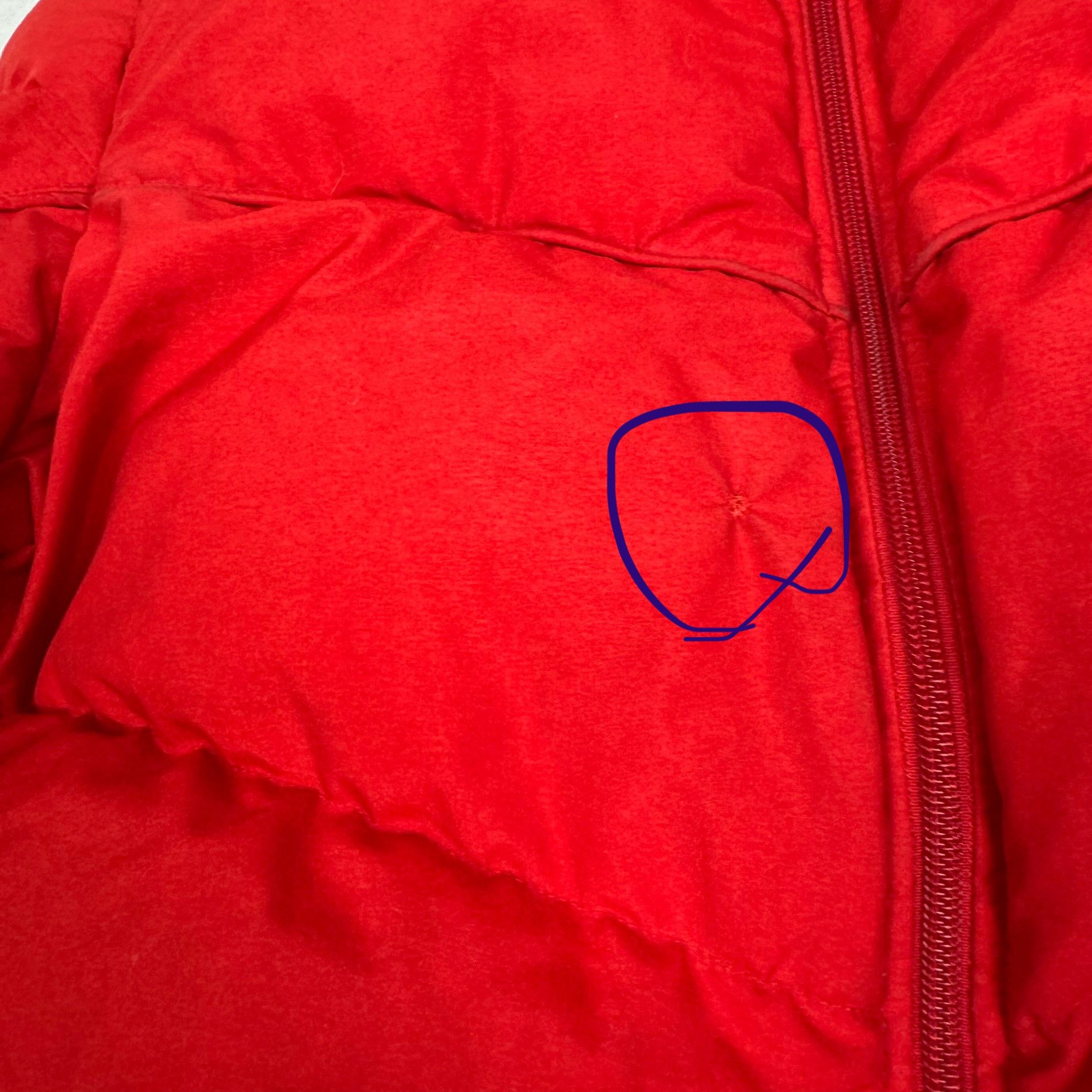 Nike Nike Women's Red White Solo Swoosh Full Zip Puffer Jacket M Size M / US 6-8 / IT 42-44 - 9 Thumbnail