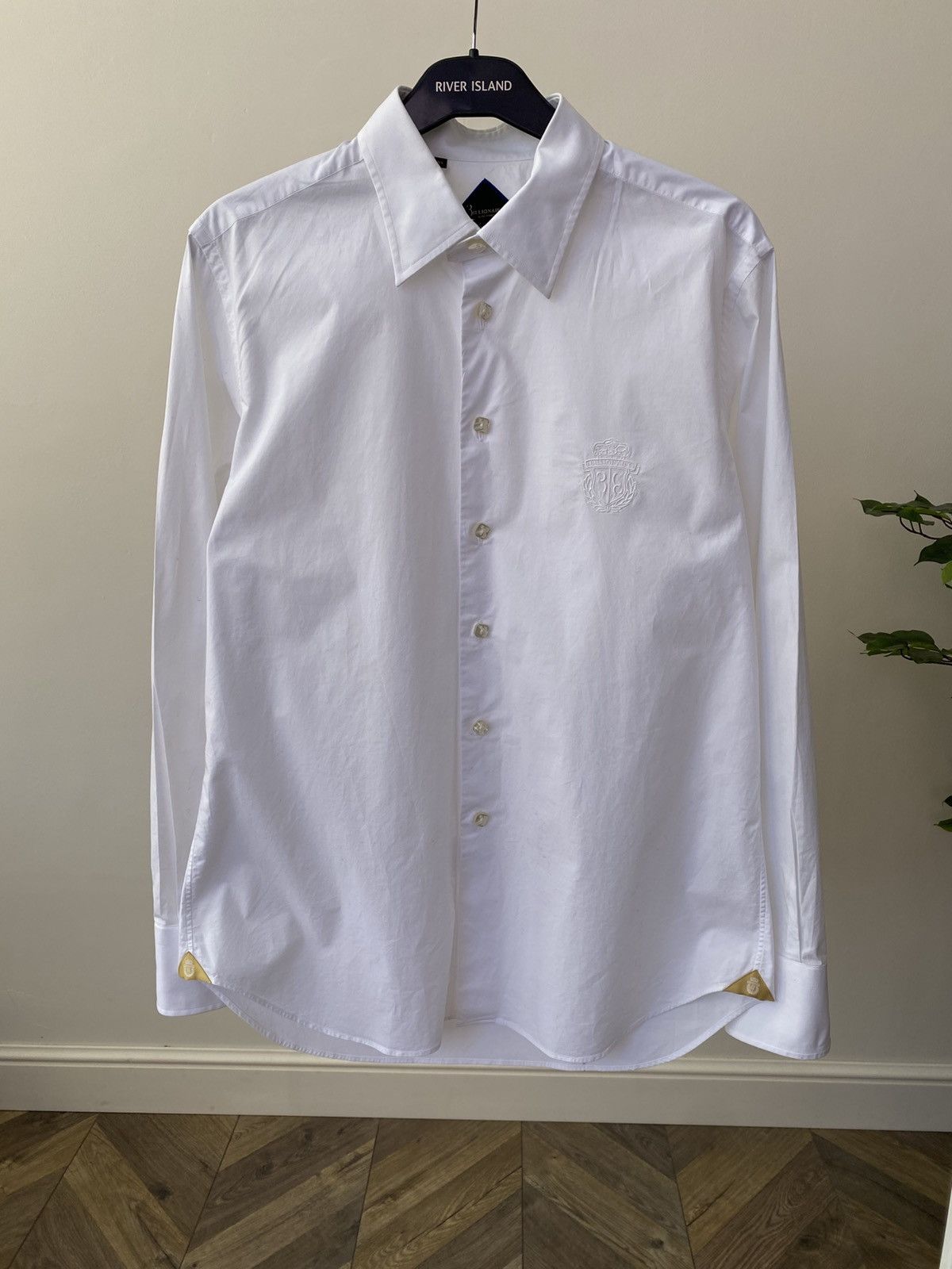 Billionaire Couture Vintage Billionaire White Luxury Button Up Shirt Size US XL / EU 56 / 4 - 1 Thumbnail