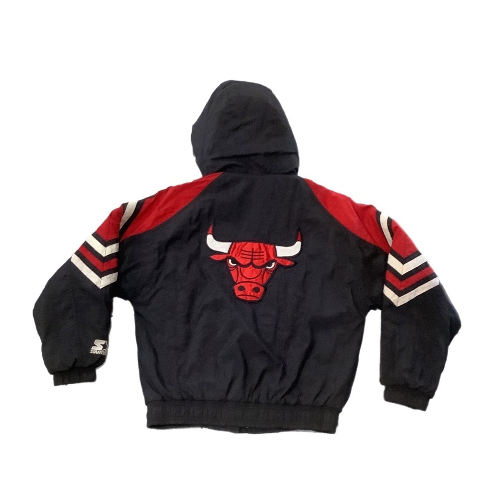 Starter Vintage 90s NBA Chicago Bulls Puffer Starter Jacket Size US M / EU 48-50 / 2 - 2 Thumbnail