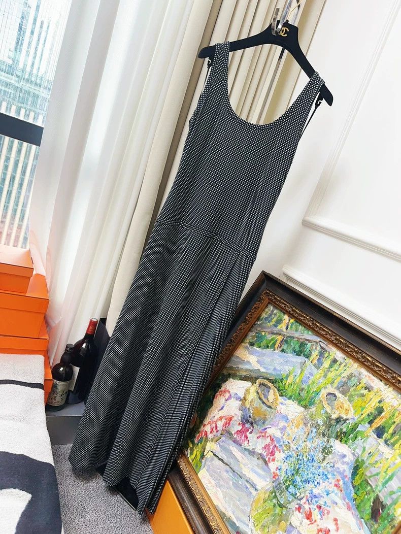 Chanel Chanel 24B full printed small logo strap long dress Size XS / US 0-2 / IT 36-38 - 3 Thumbnail